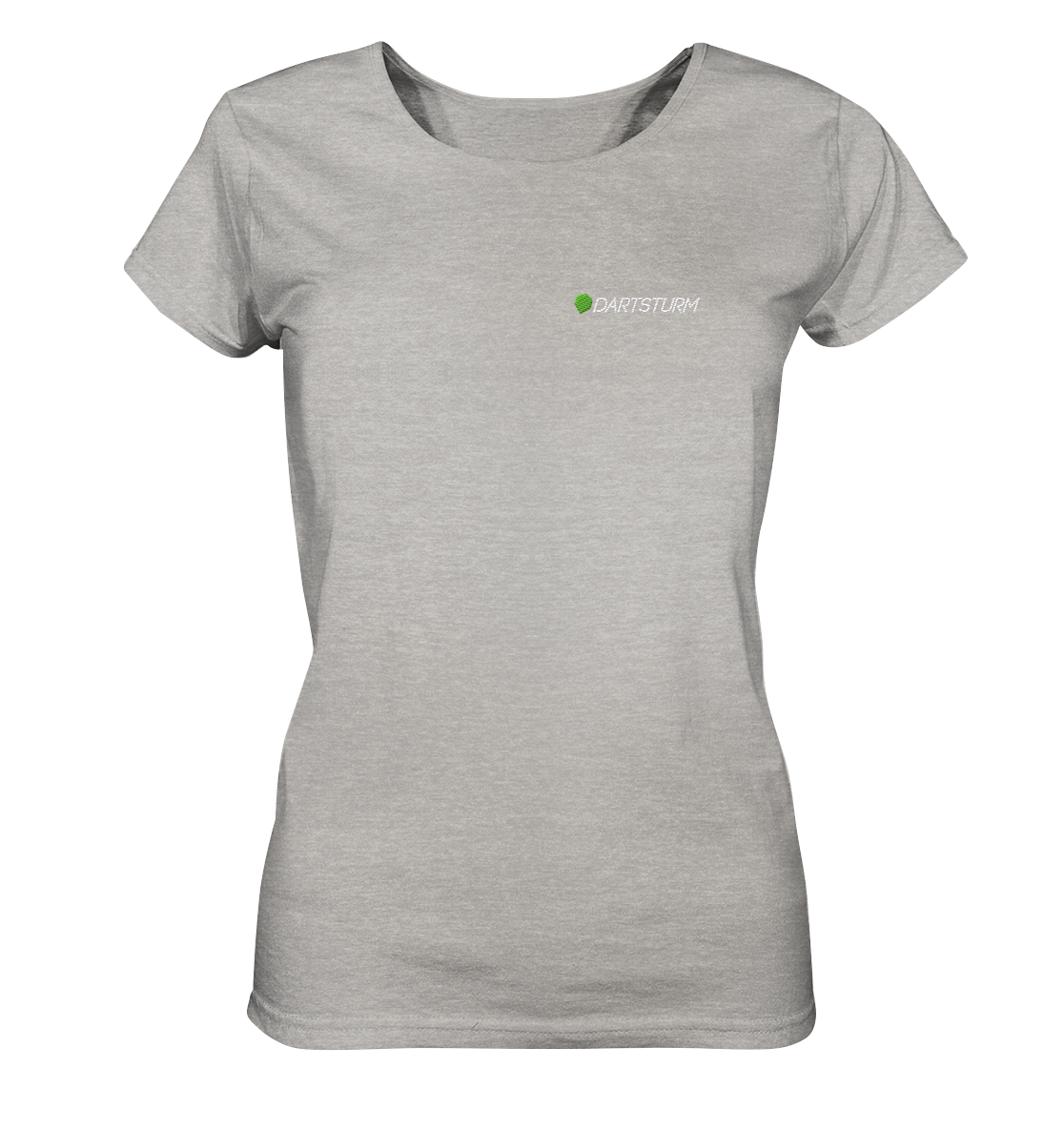 DartSturm - Logo Weiß Damen Shirt (Stick)