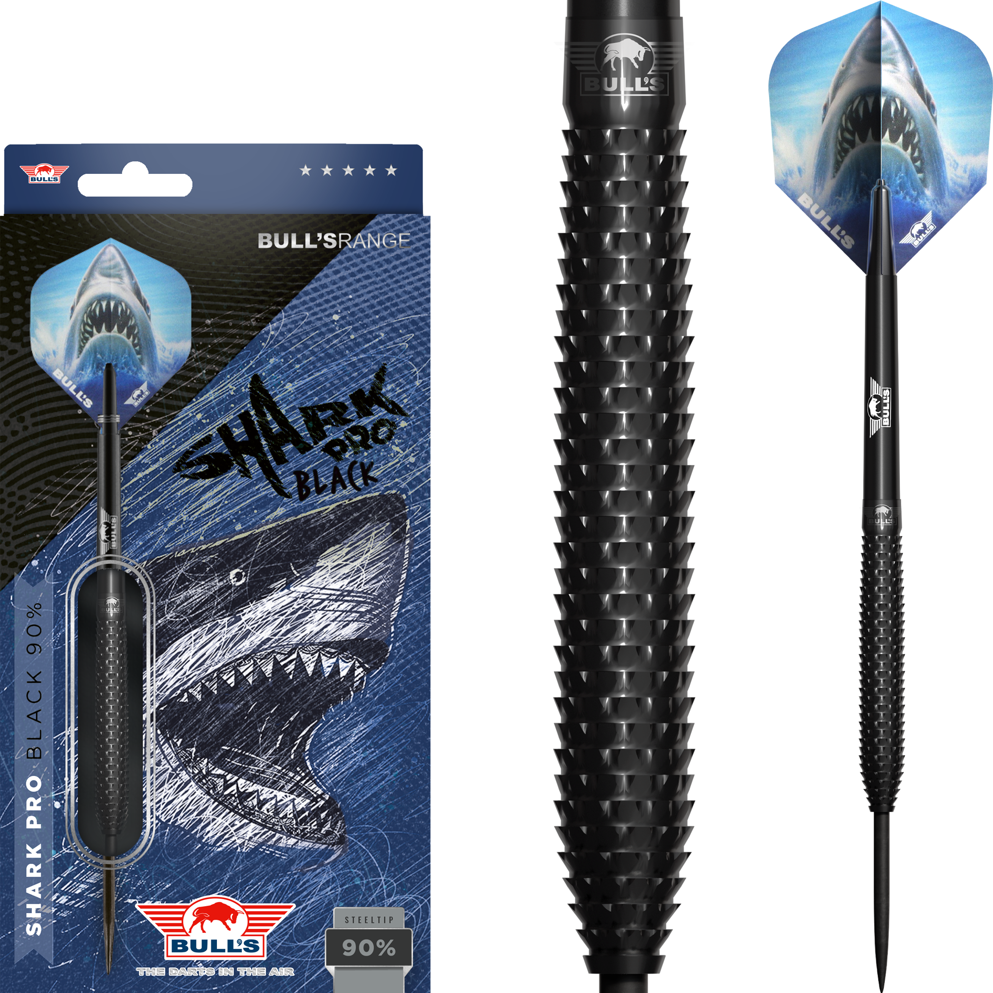 Bull's NL - Shark Pro Black - Steeldart Bull's NL - Shark Pro Black - Steeldart