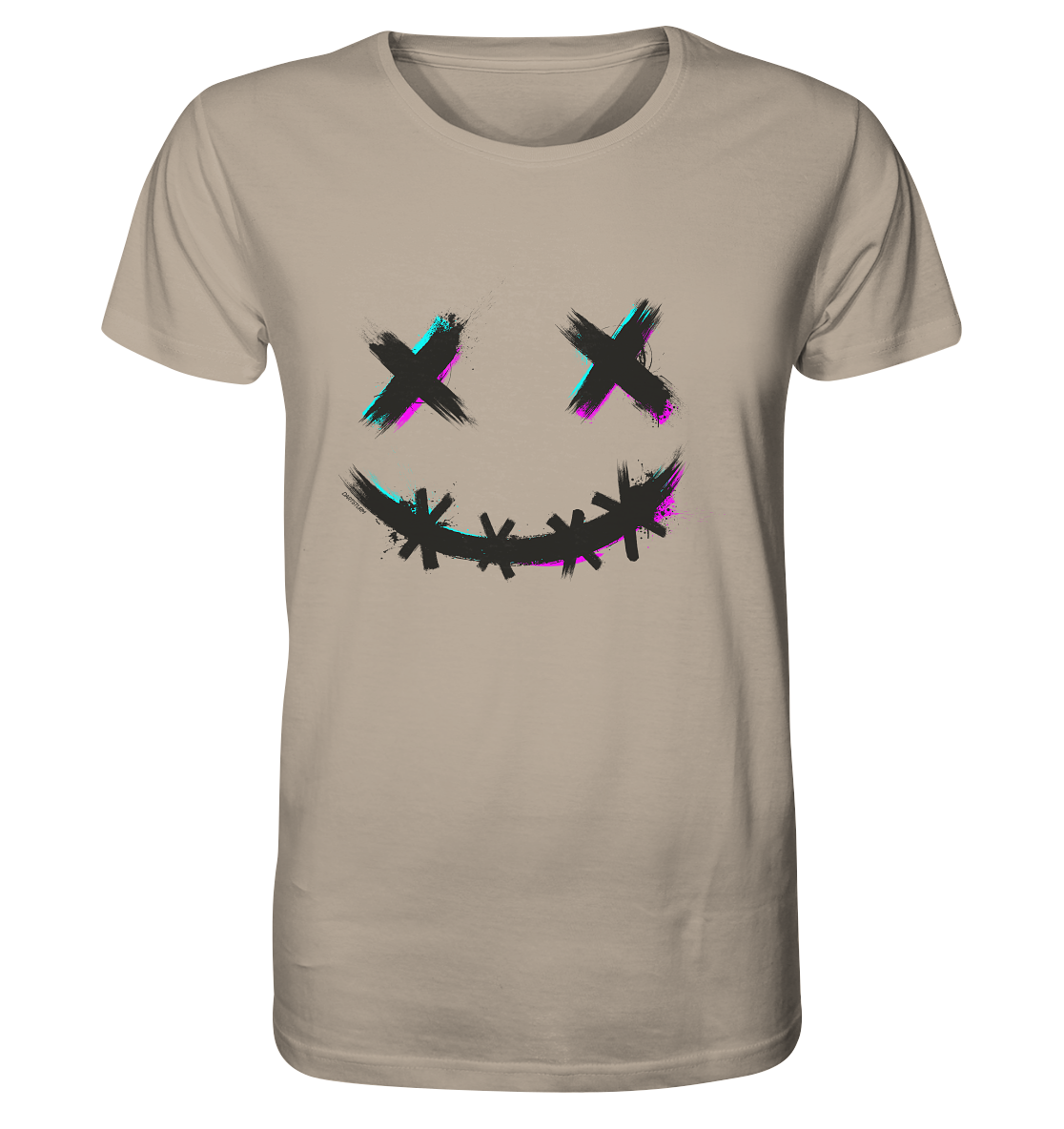 DartSturm - Scary Smile Schwarz - Organic Shirt