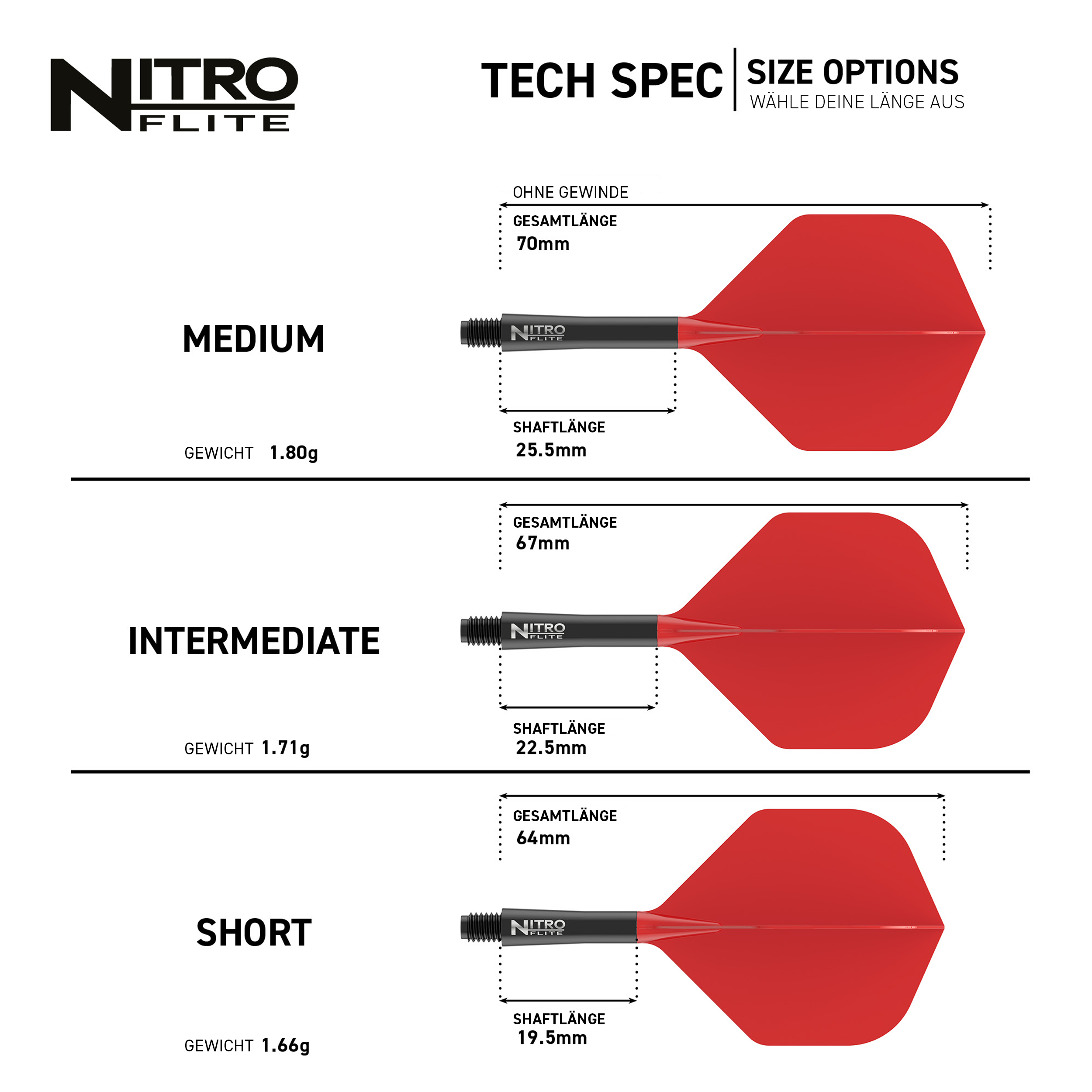 Red Dragon - Nitro Flite Flight Schwarz - Rot Red Dragon - Nitro Flite Flight Schwarz - Rot