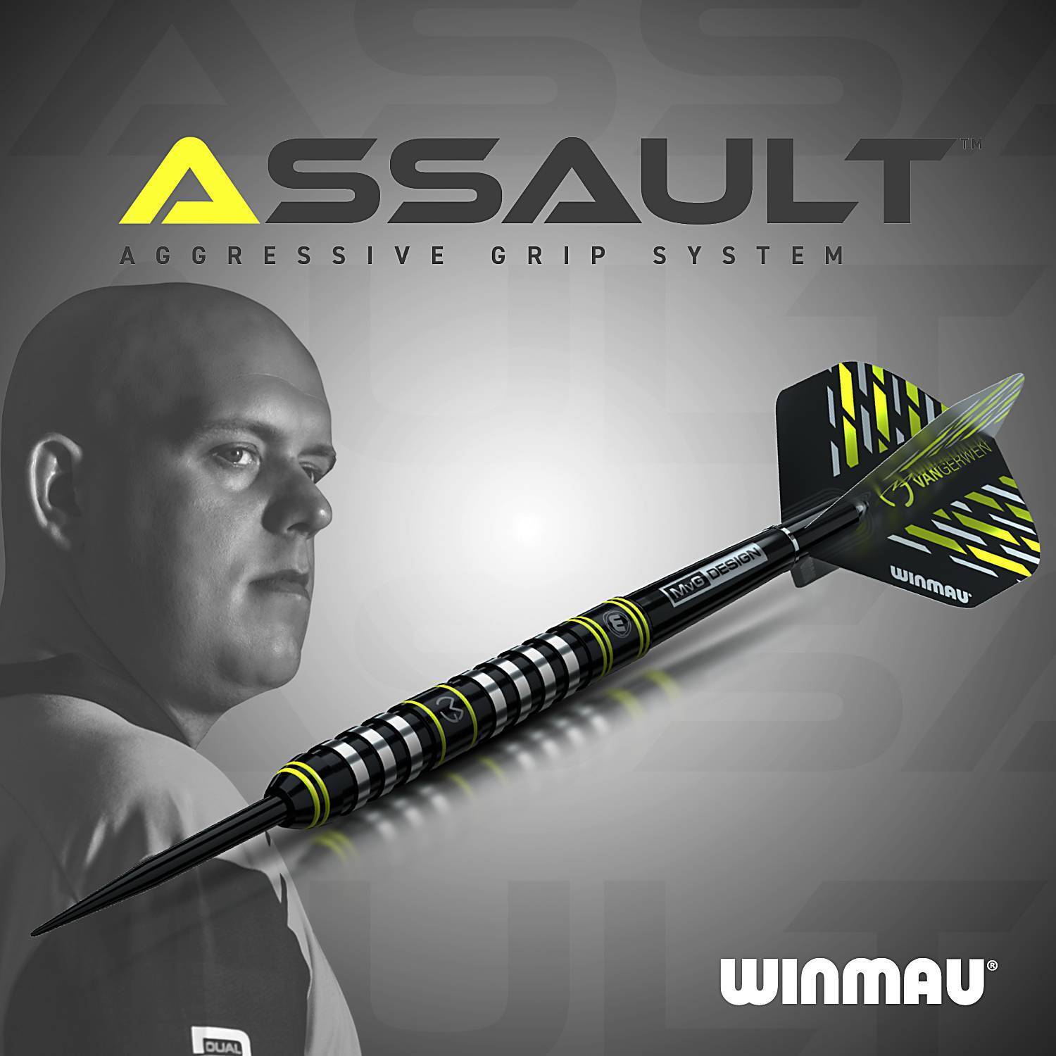 Winmau-Michael-van-Gerwen-Assault-Steeldart-Banner Winmau - Michael van Gerwen Assault - Steeldart
