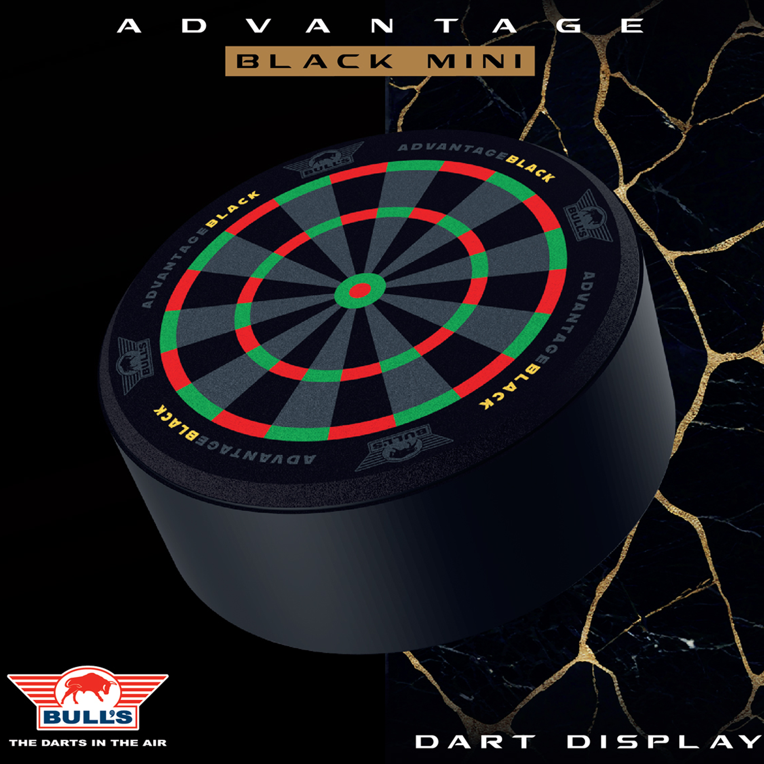 Bull's - Advantage Black Mini Darboard Display Bull's - Advantage Black Mini Darboard Display