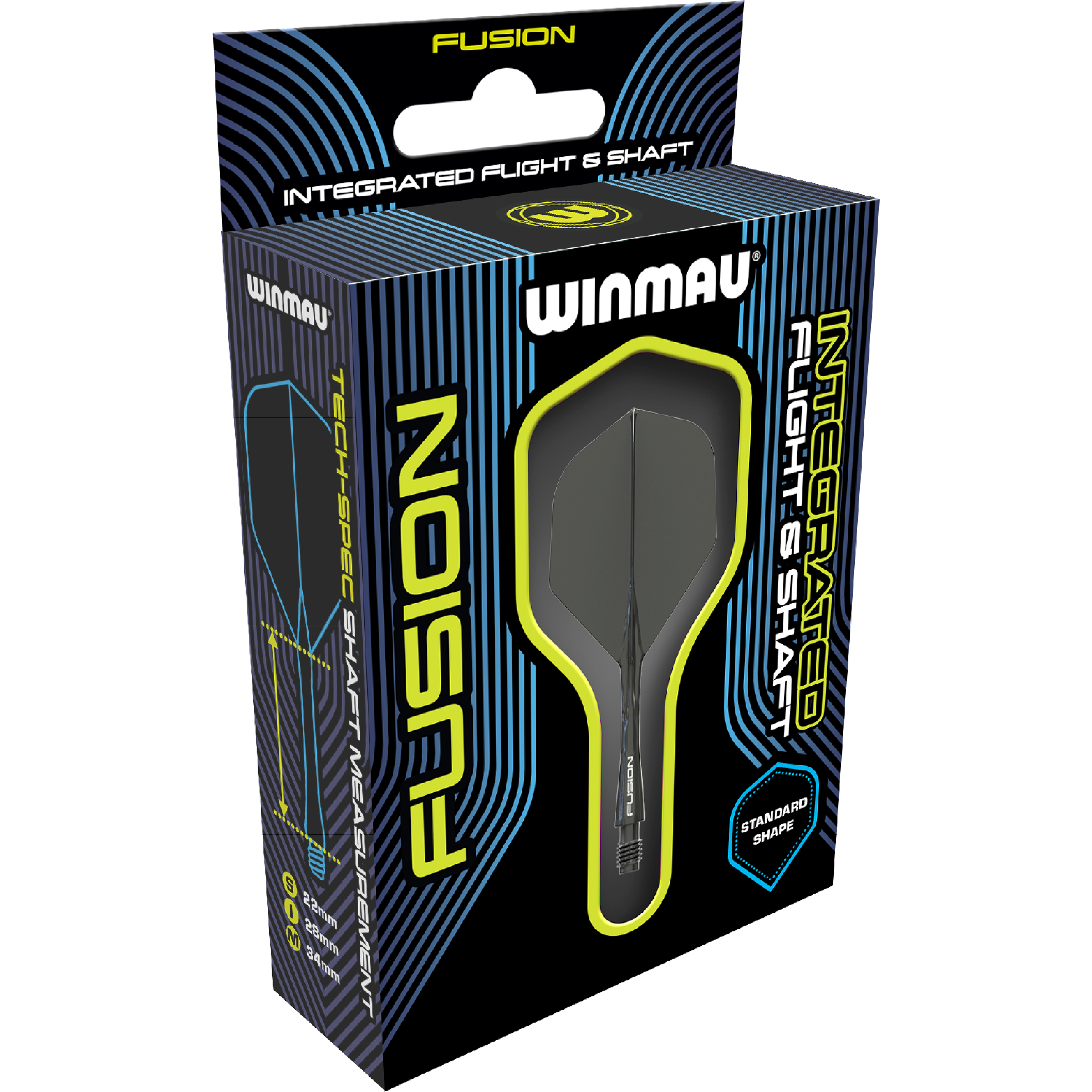 Winmau - Fusion Flightsystem Schwarz - No2