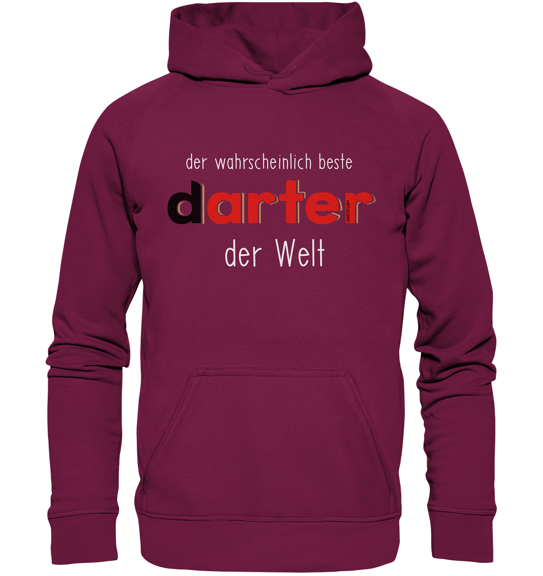 DartSturm - Der wahrscheinlich beste darter der Welt Weiß - Basic Unisex Hoodie