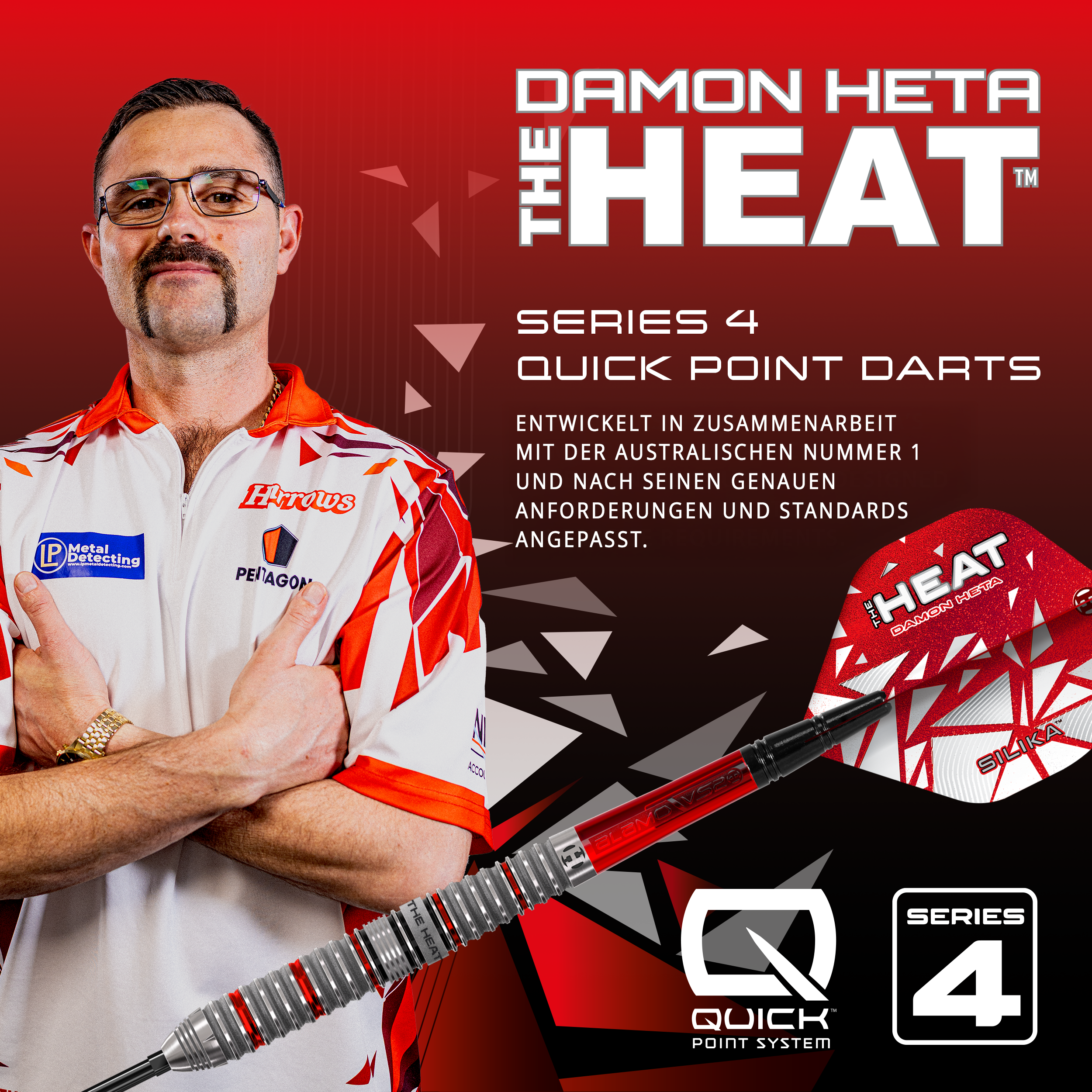 Harrows - Quick Point - Damon Heta GEN 4 - Steeldart Harrows - Quick Point - Damon Heta GEN 4 - Steeldart