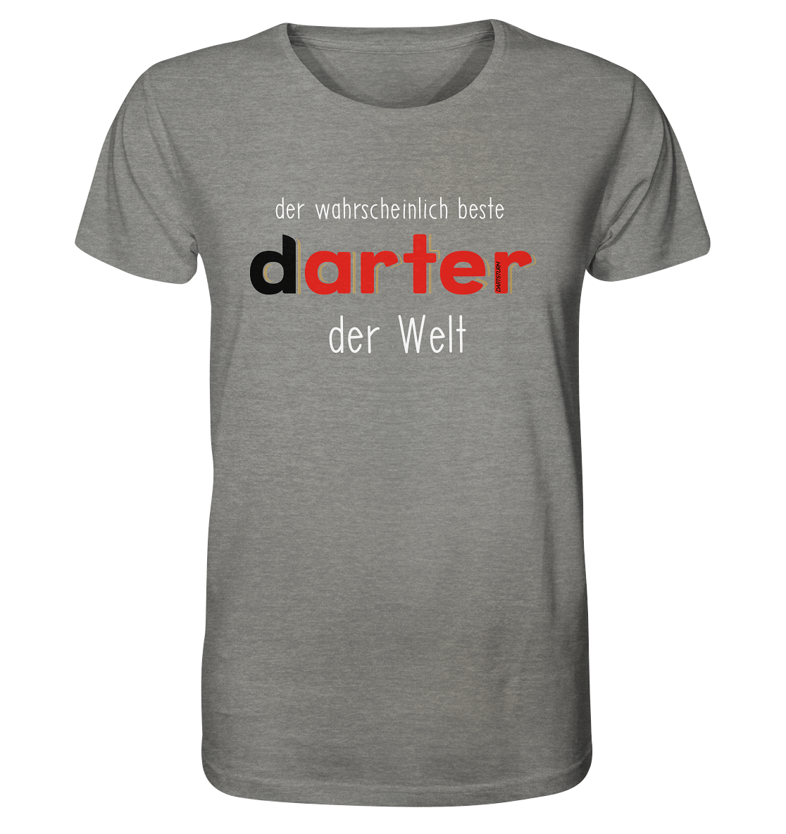 DartSturm - Der wohl beste darter der Welt Weiß - Organic Shirt