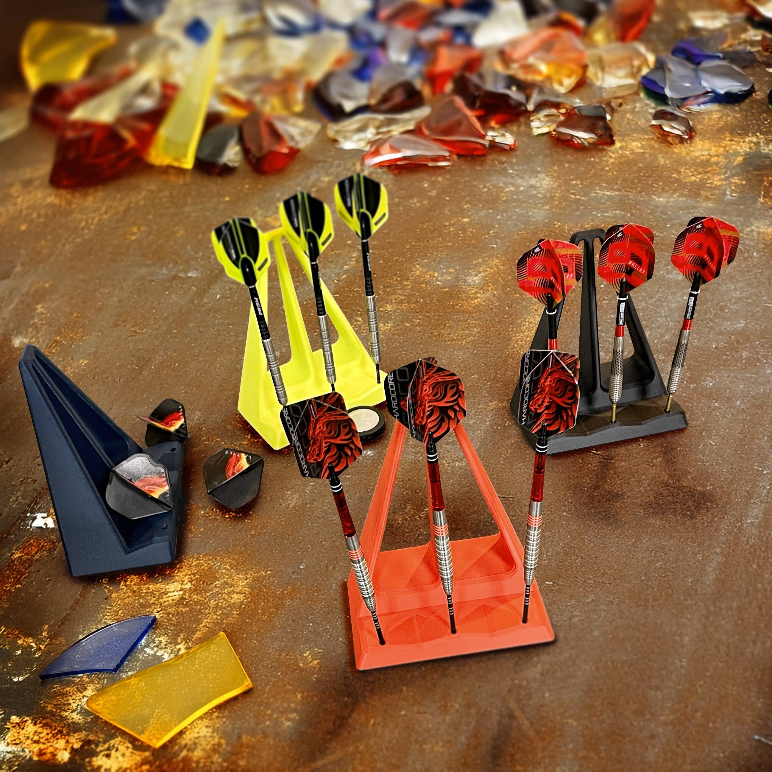 DartSturm - 3D Verpackungsständer - 3-Fach