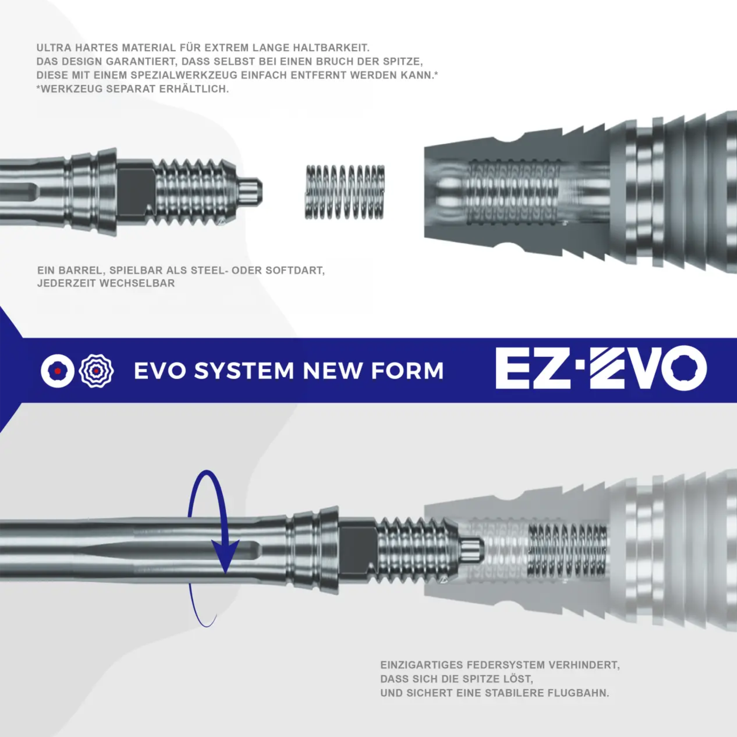 Caliburn - EZ-EVO Dual Grid Dots - Schwarz Caliburn - EZ-EVO Dual Grid Dots - Schwarz