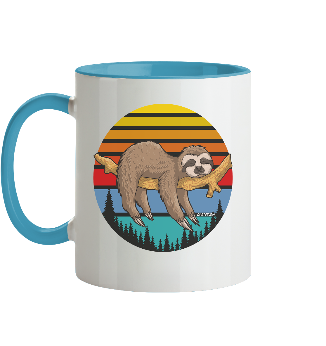 DartSturm - Lazy Sloth - Tasse zweifarbig