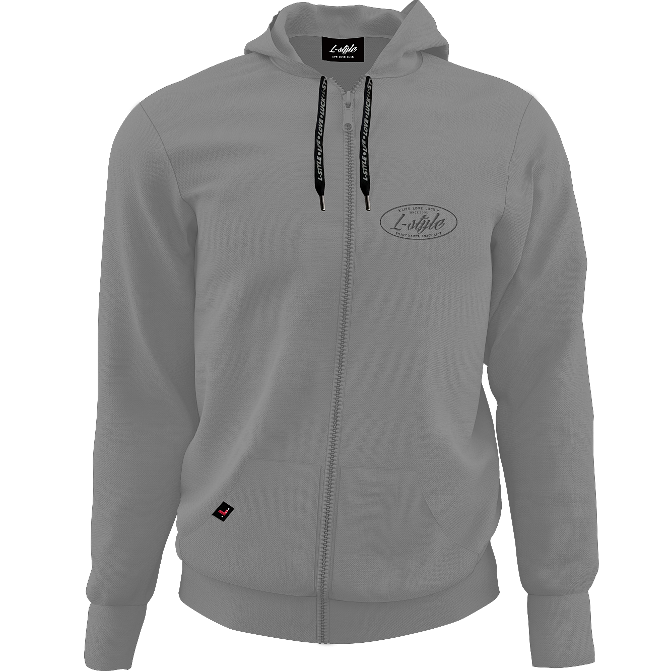 L-Style - Zip Hoodie - Grau L-Style - Zip Hoodie - Grau