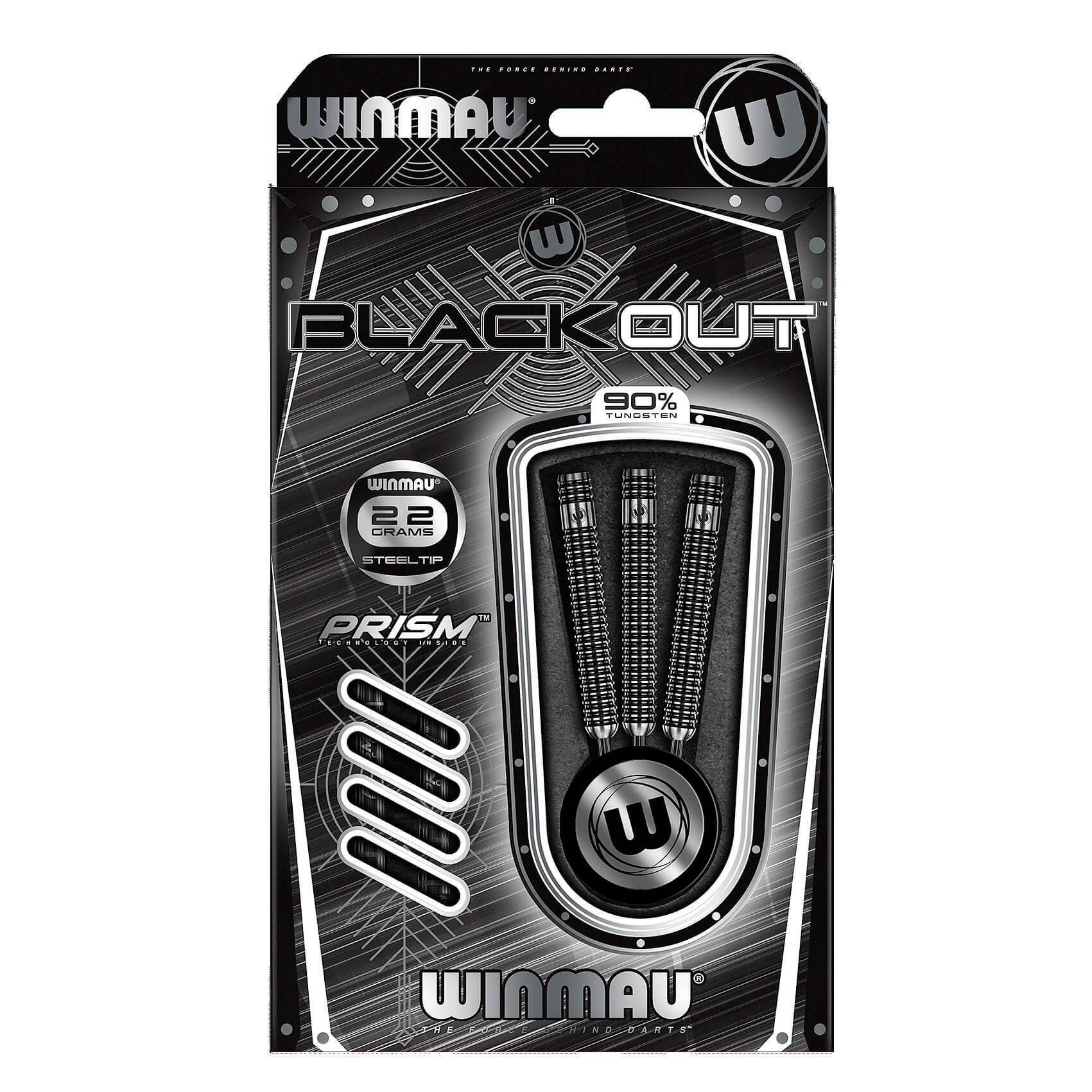 Winmau-Blackout-Steeldart-Verpackung Winmau - Blackout - Steeldart