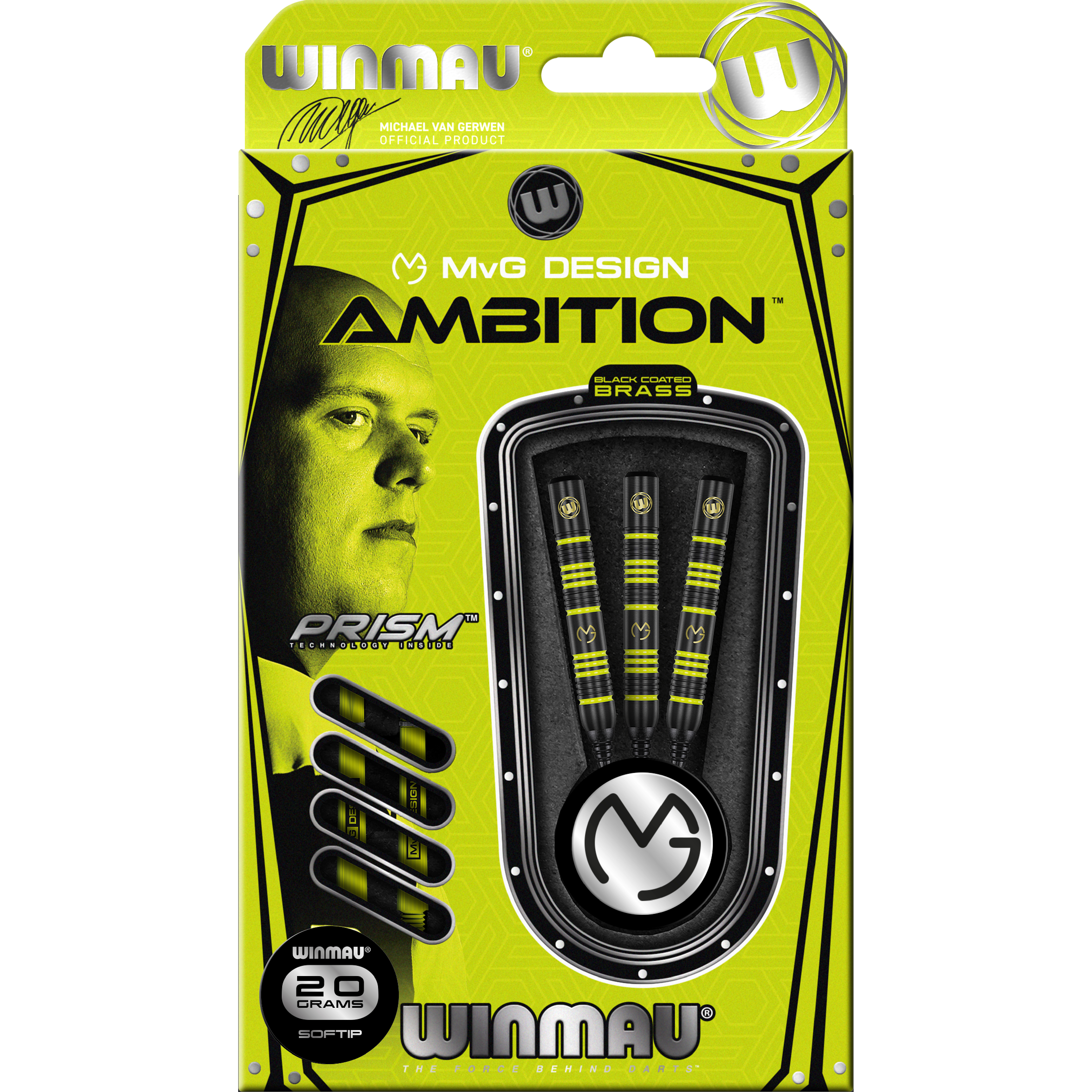 Winmau-Michael-van-Gerwen-Ambition-Softdart-Verpackung Winmau - Michael van Gerwen Ambition - Softdart