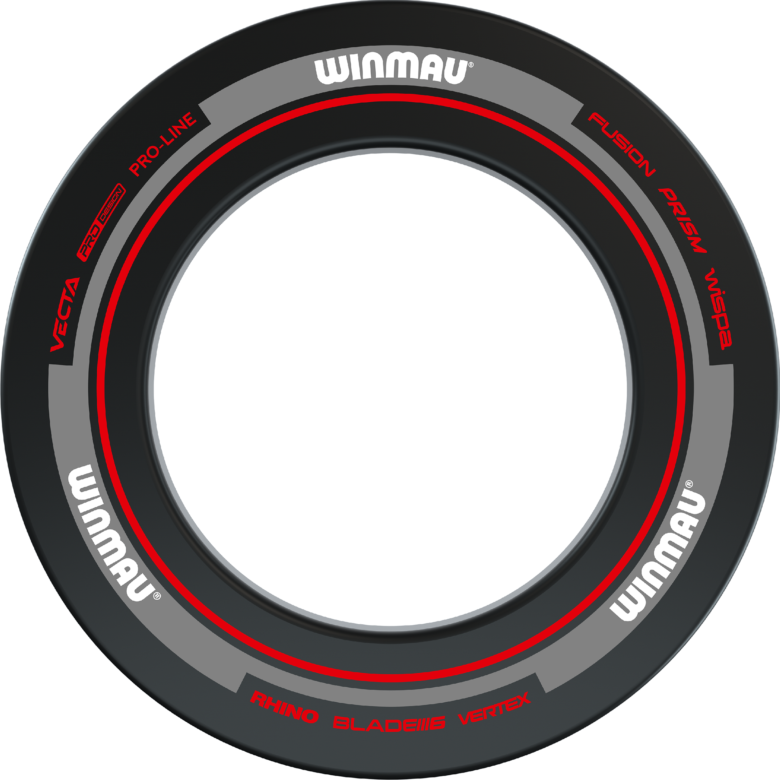 Winmau - Advance Schwarz Rot - Surround