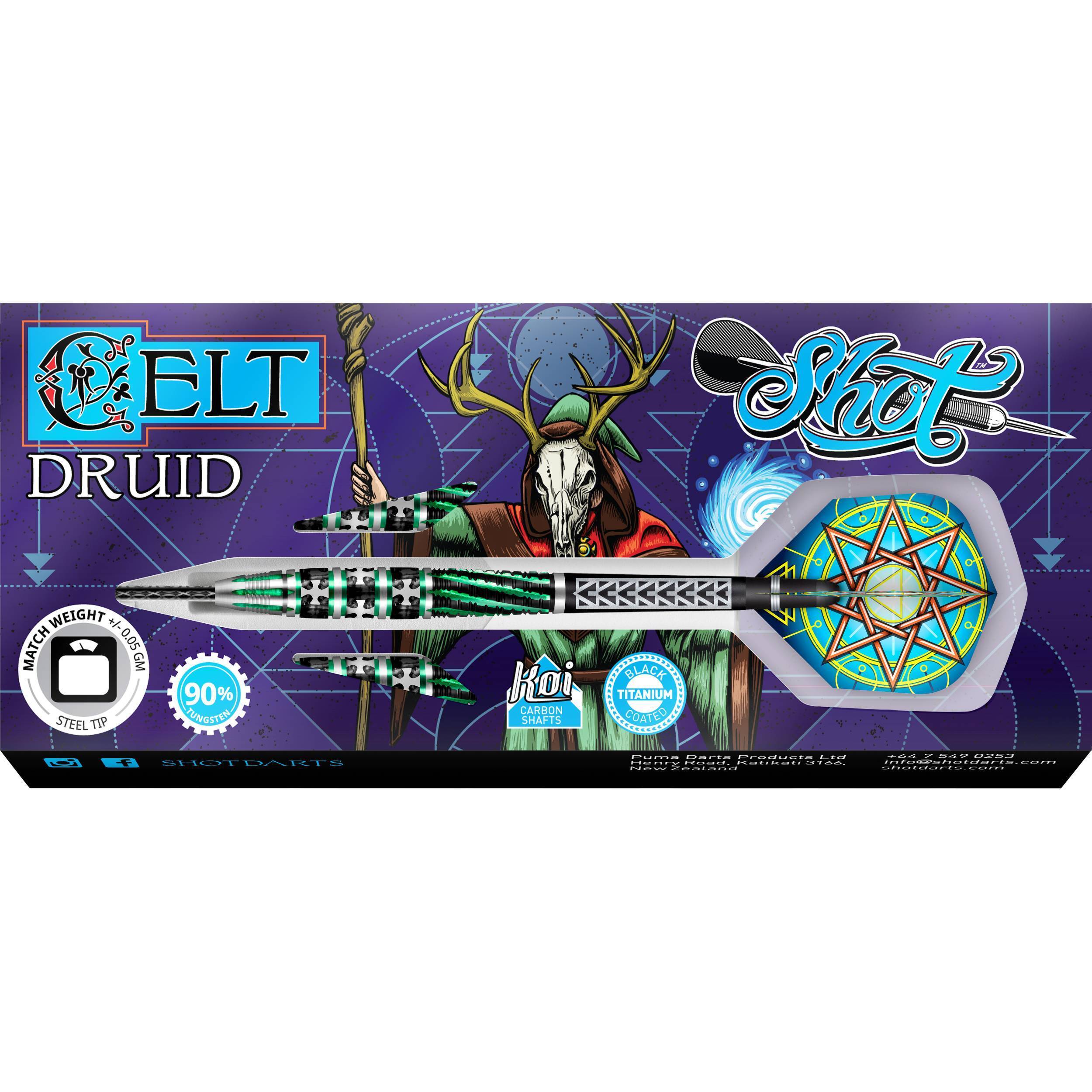 Shot-Celt-Druid-Steeldart-Verpackung Shot - Celt Druid - Steeldart