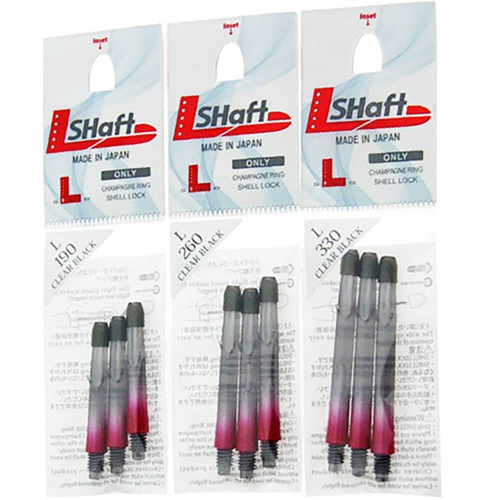 L-Style-L-Shaft-Lock-Straight-TwoTone-Schwarz-Klar-Rot-Verpackung L-Style - L-Shaft Lock Straight TwoTone - Schwarz Klar Rot