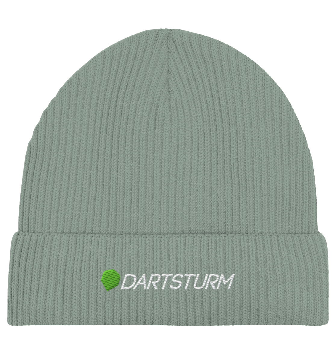 DartSturm - Logo Weiß Fisherman Beanie