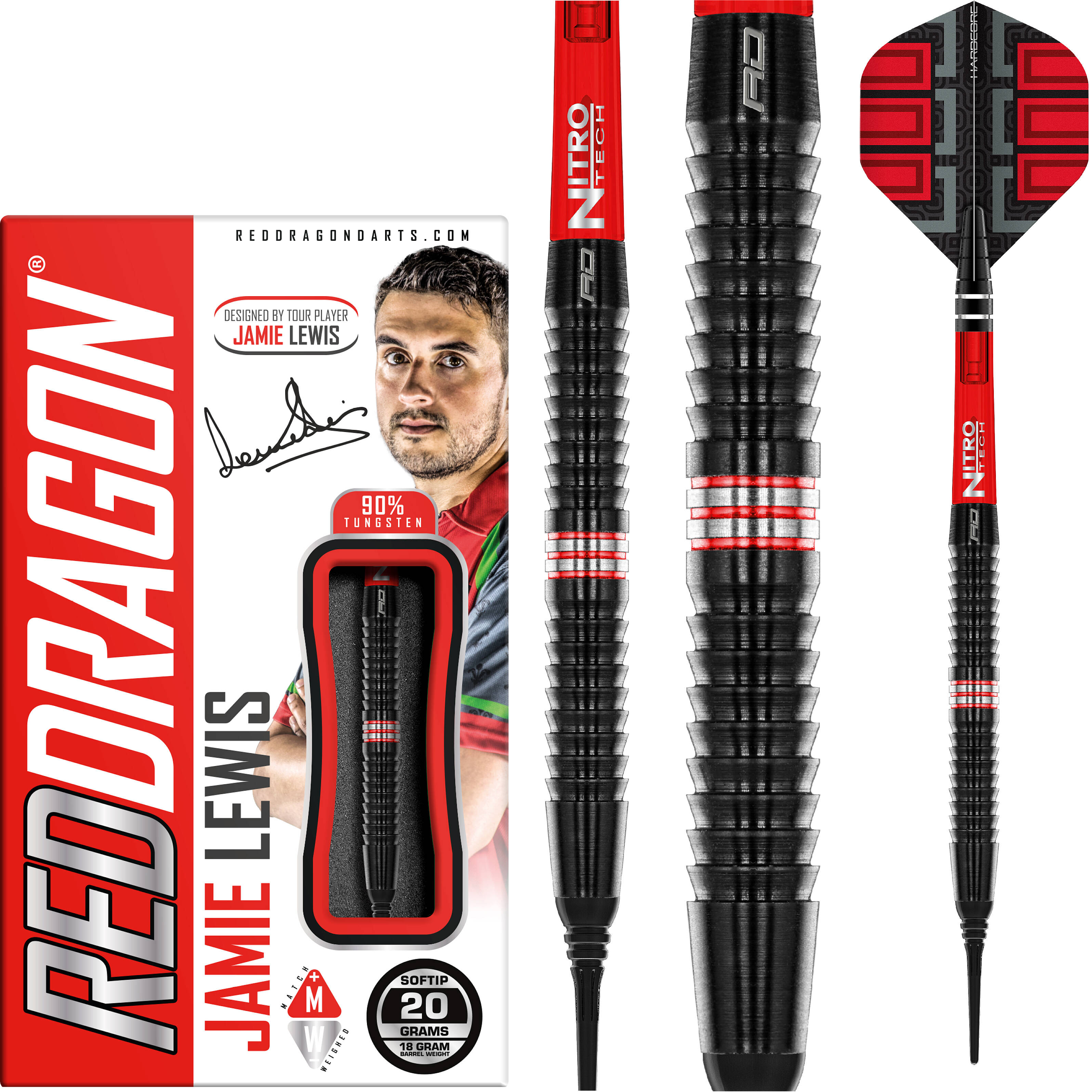 Red-Dragon-Jamie-Lewis-SE-Softdart-Collage Red Dragon - Jamie Lewis SE - Softdart