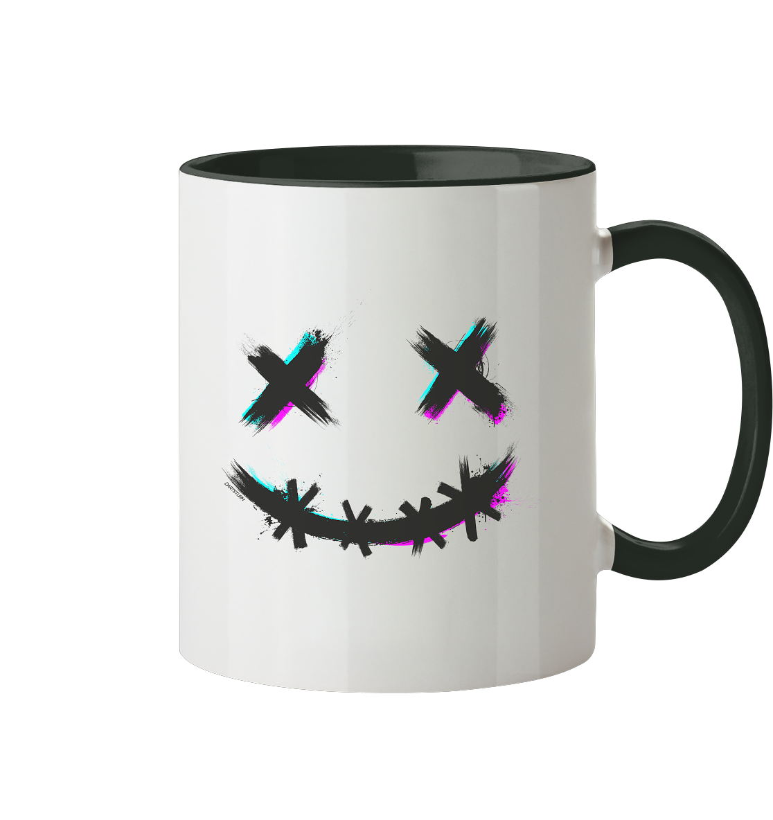 DartSturm - Scary Smile Schwarz - Tasse zweifarbig DartSturm - Scary Smile Schwarz - Tasse zweifarbig