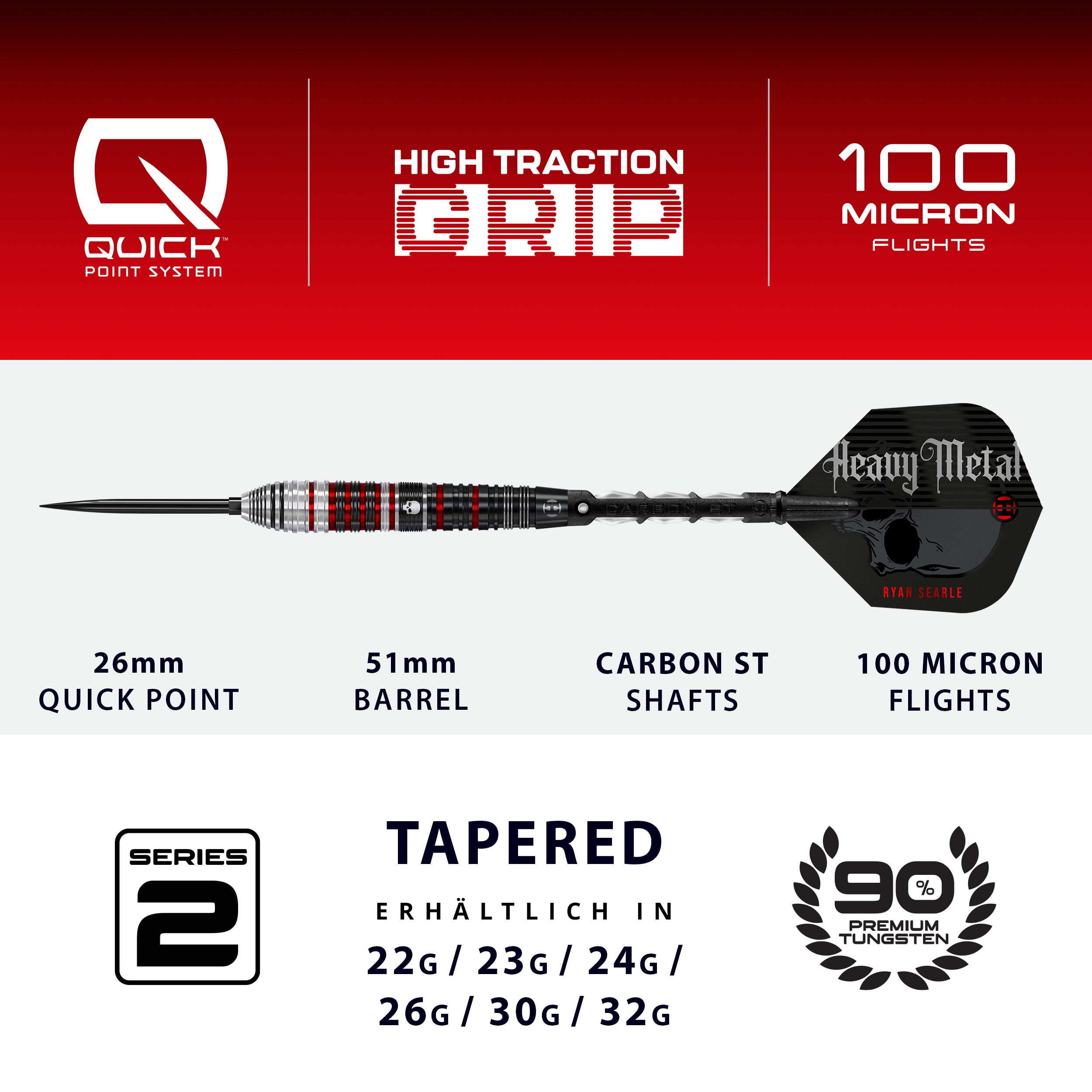 Harrows - Quick Point - Ryan Searle GEN 2 - Steeldart