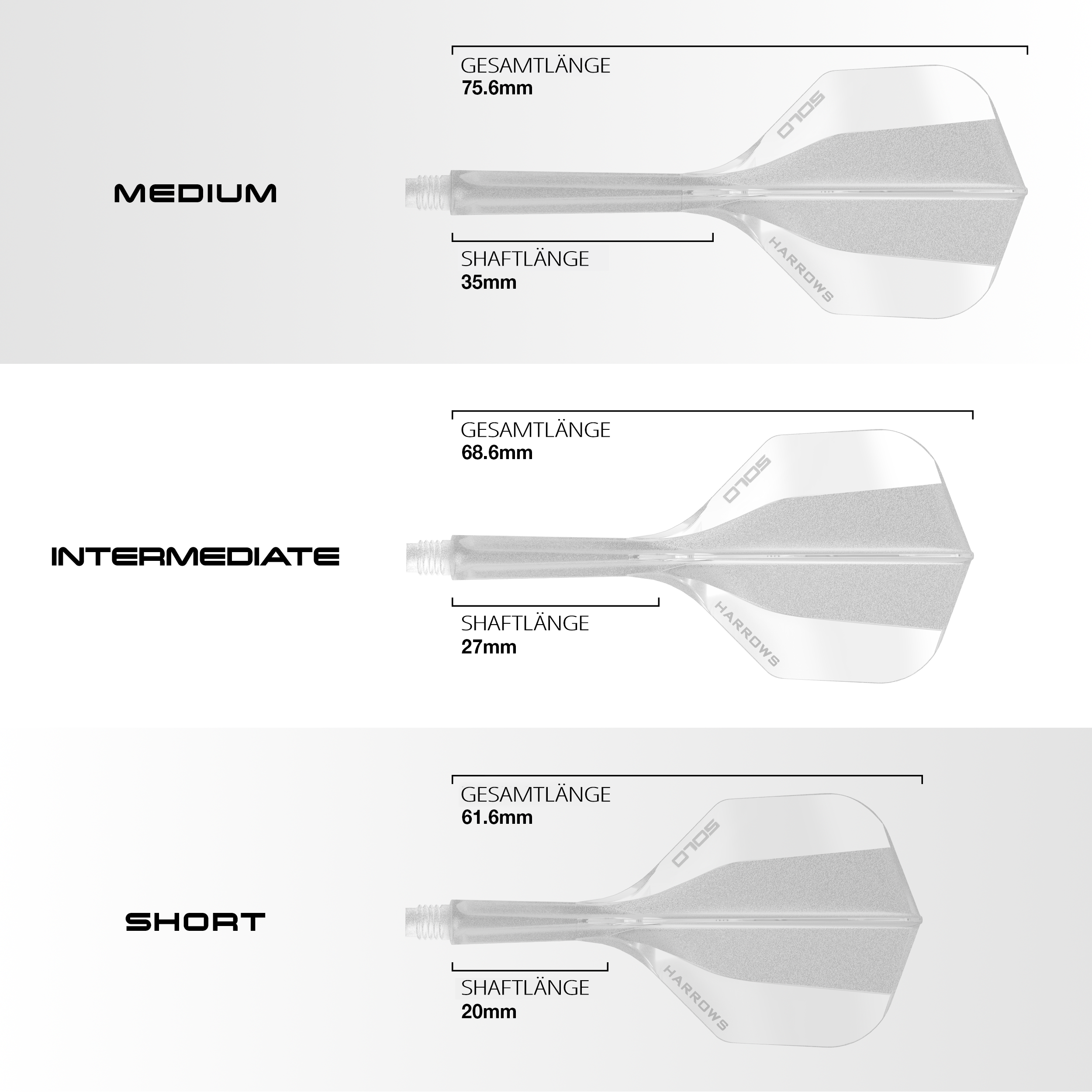 Harrows - Solo Flightsystem Transparent - No6 Harrows - Solo Flightsystem Transparent - No6