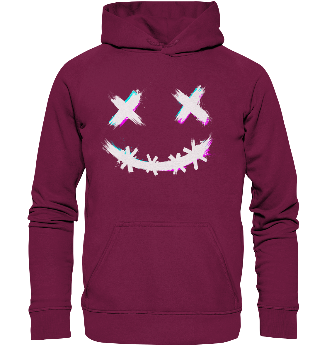 DartSturm - Scary Smile - Weiß - Basic Unisex Hoodie DartSturm - Scary Smile - Weiß - Basic Unisex Hoodie