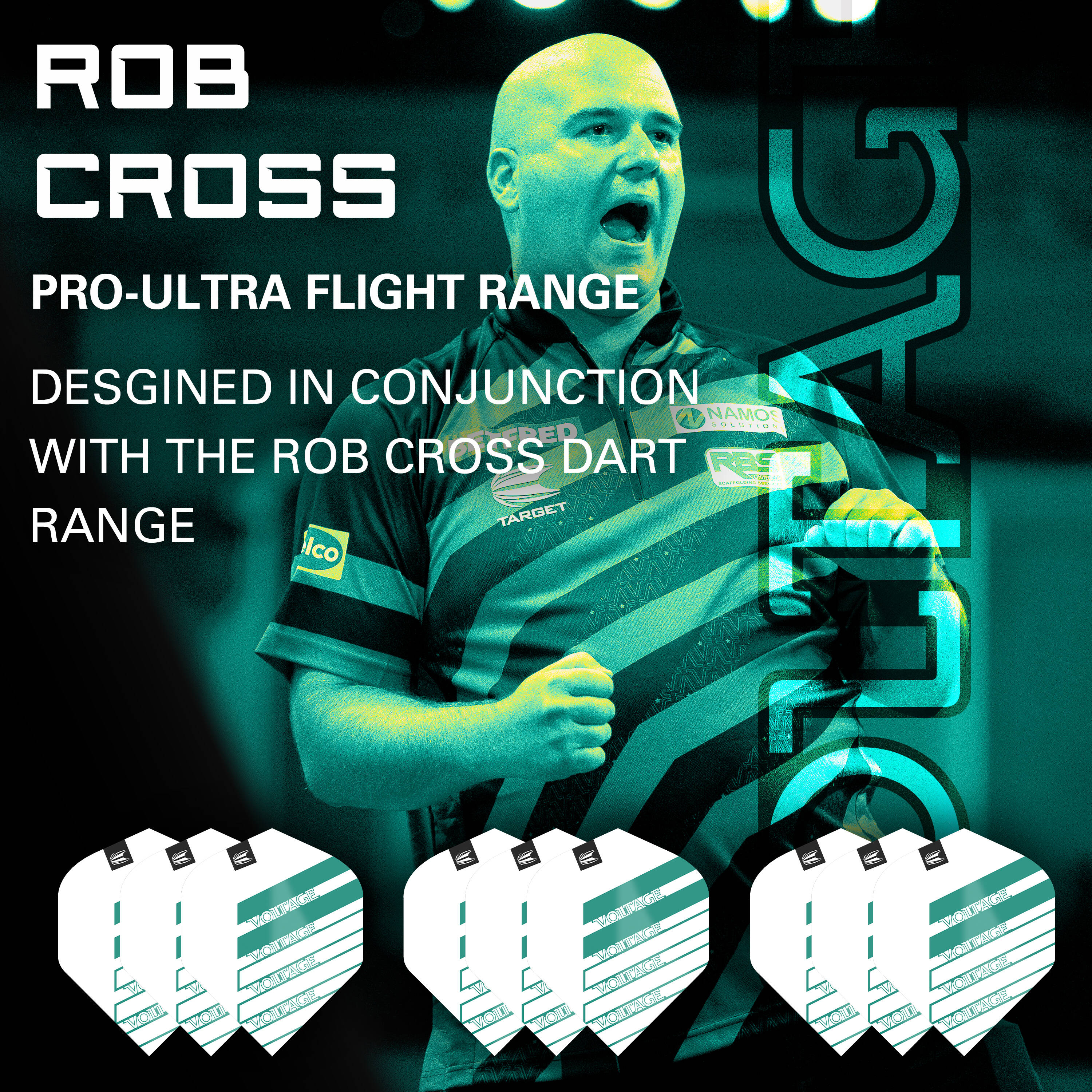 Target - Pro.Ultra Rob Cross Brass Flight - No2