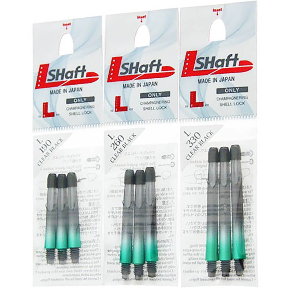 L-Style-L-Shaft-Lock-Straight-TwoTone-Schwarz-Klar-Grun-Verpackung L-Style - L-Shaft Lock Straight TwoTone - Schwarz Klar Grün