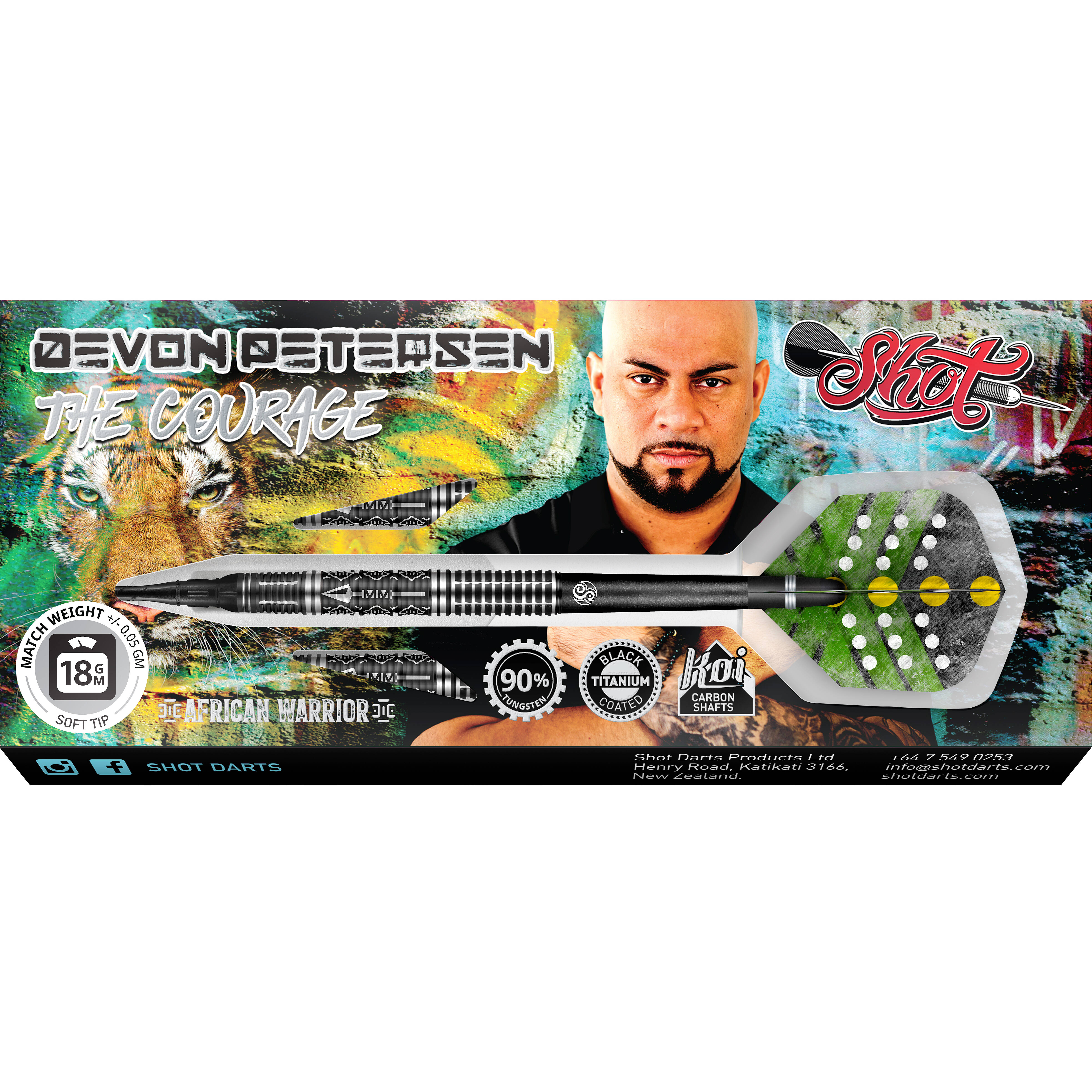 Shot-Devon-Petersen-The-Courage-Softdart-Verpackung Shot - Devon Petersen The Courage - Softdart