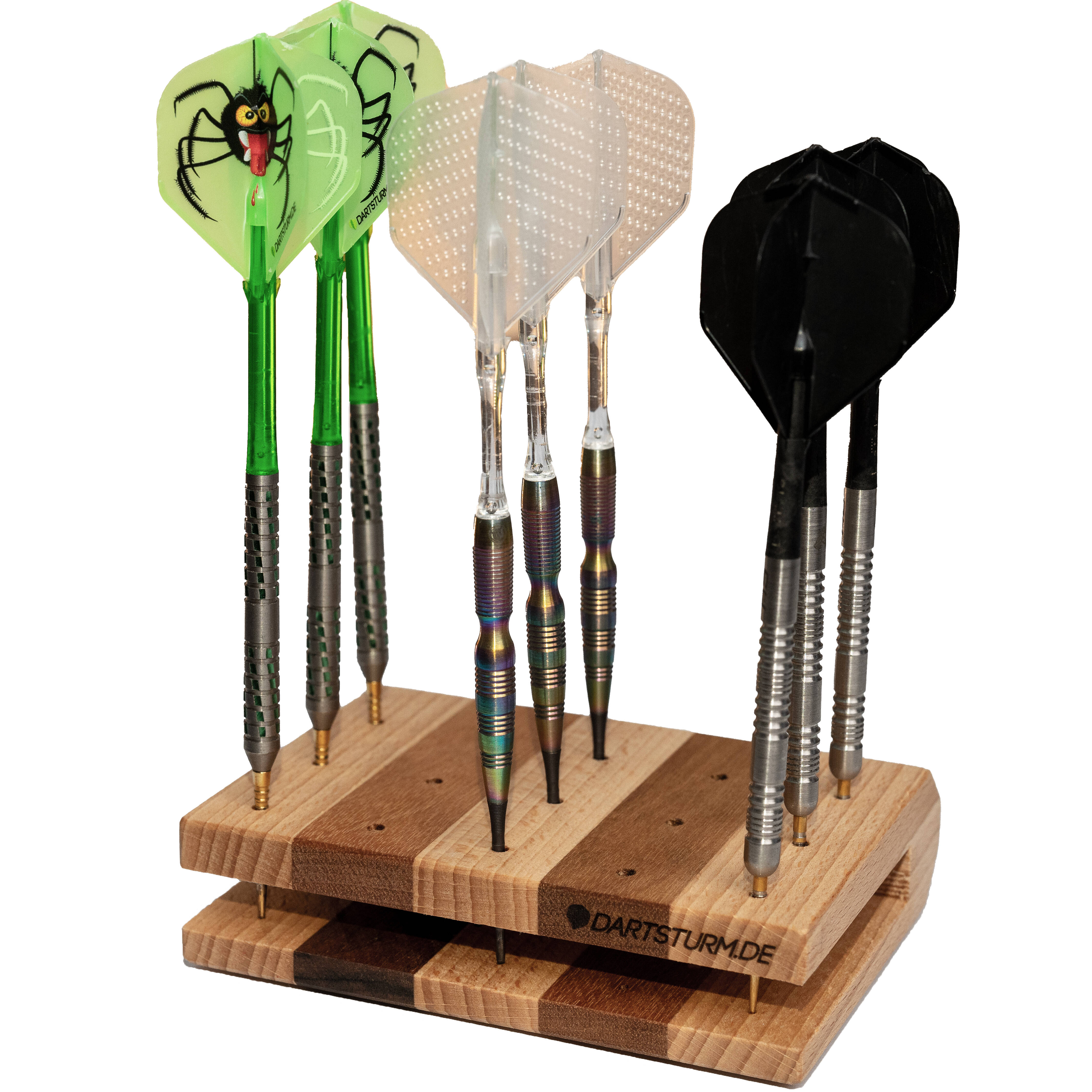 DartSturm-de-Book-Dartstander-5-Fach-mit-Darts DartSturm - Book Dartständer - 15-Fach