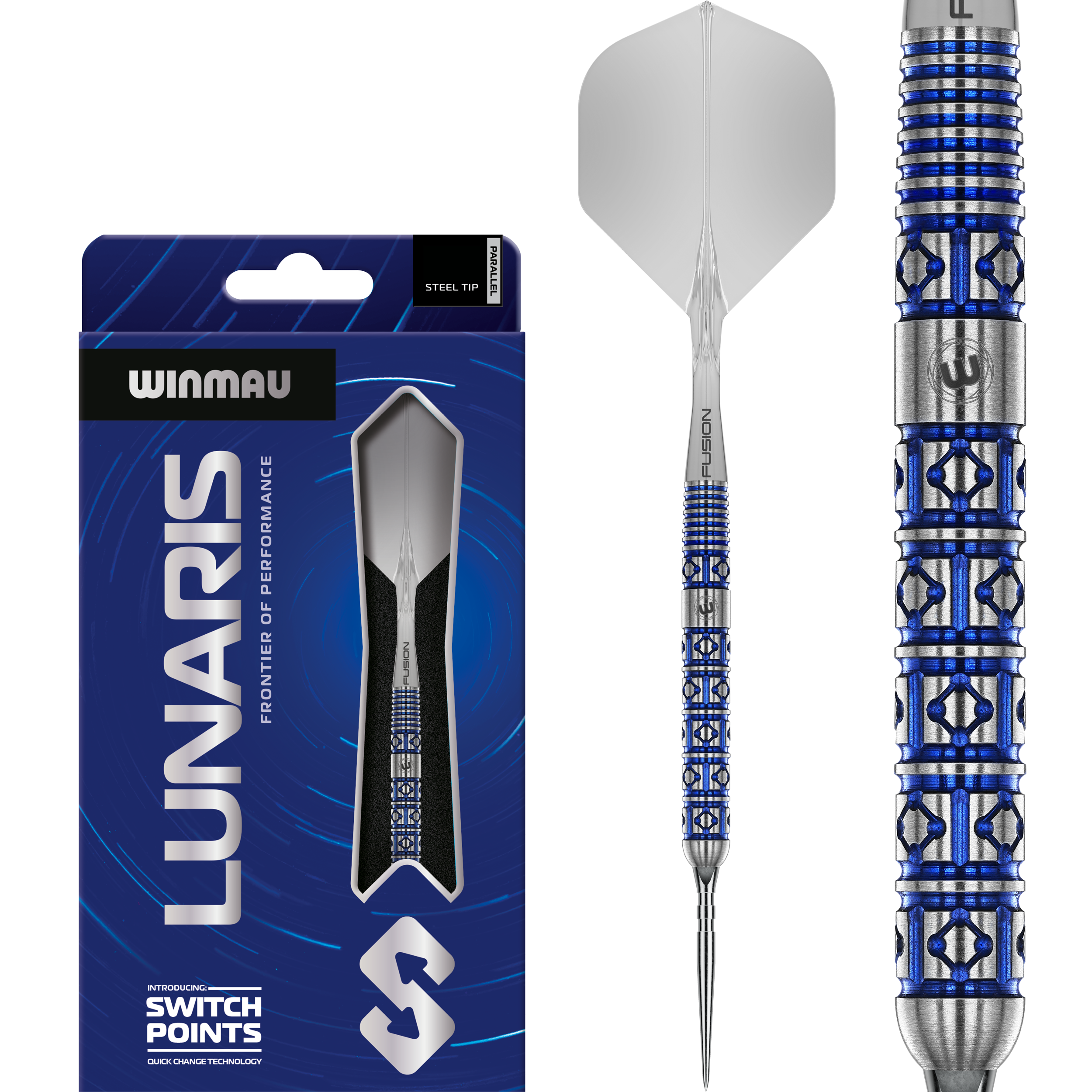Winmau - Switch Point - Lunaris Parallel - Steeldart Winmau - Switch Point - Lunaris Parallel - Steeldart