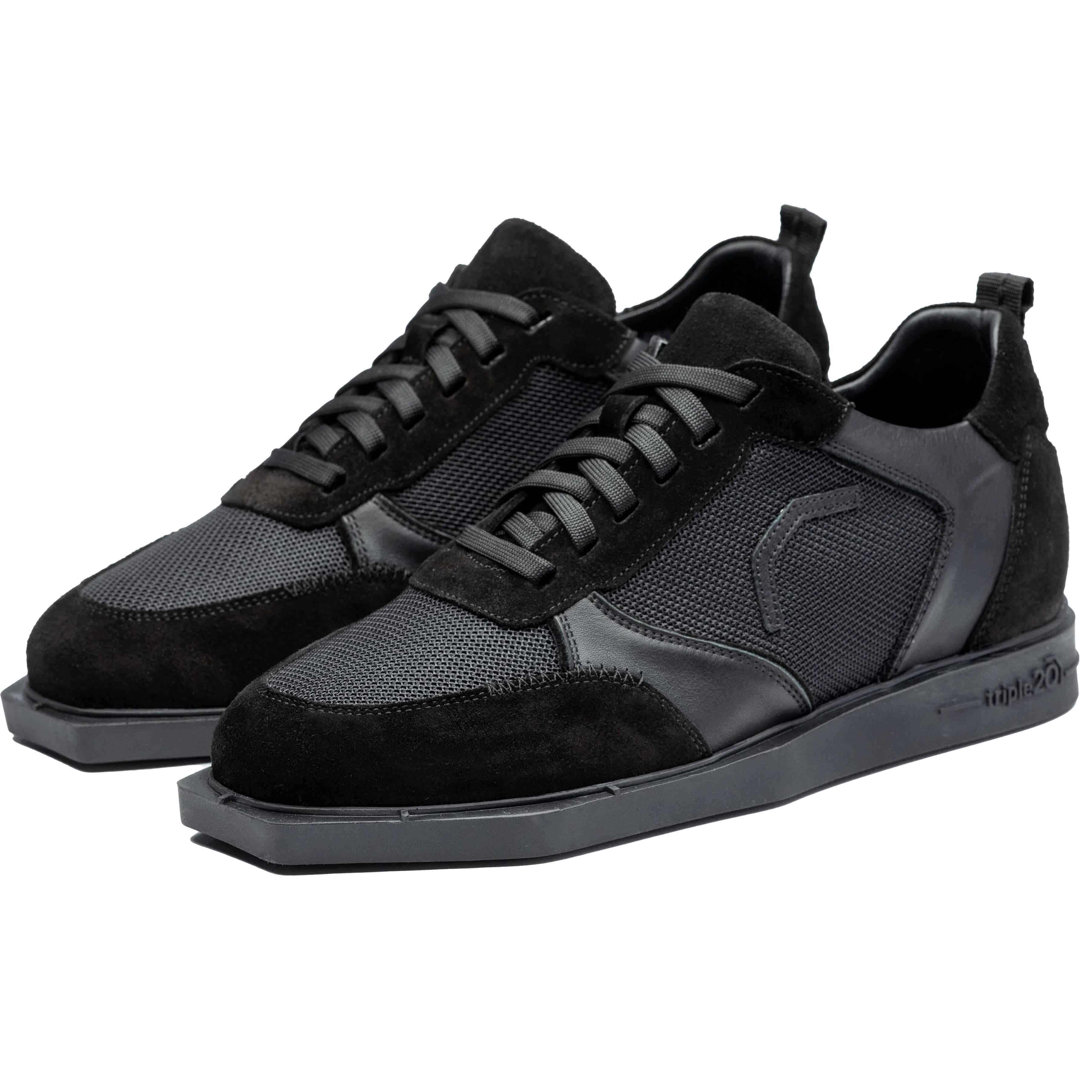 Triple20-Dartsshoes-Textil-Leder-Schwarz-Schwarz Triple20 Dartsshoes - Textil Leder Schwarz/Schwarz