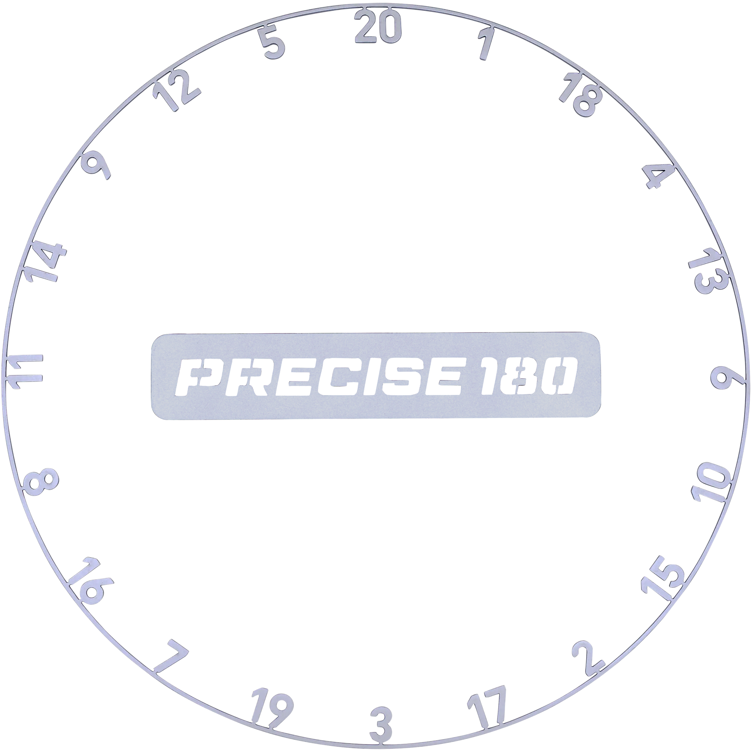 Precise180 - One Piece Lasercut Zahlenring