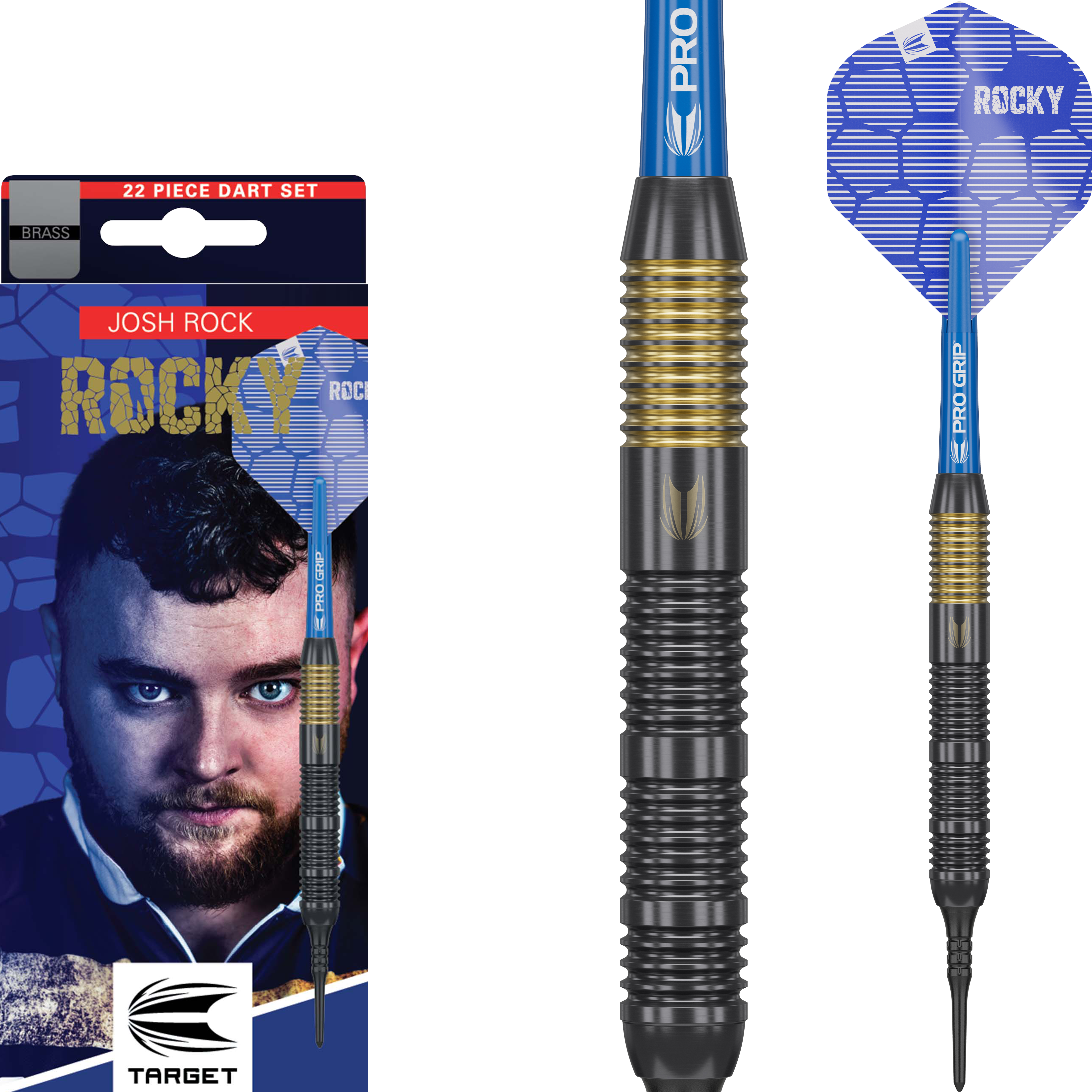 Target - Josh Rock Brass - Softdart Target - Josh Rock Brass - Softdart