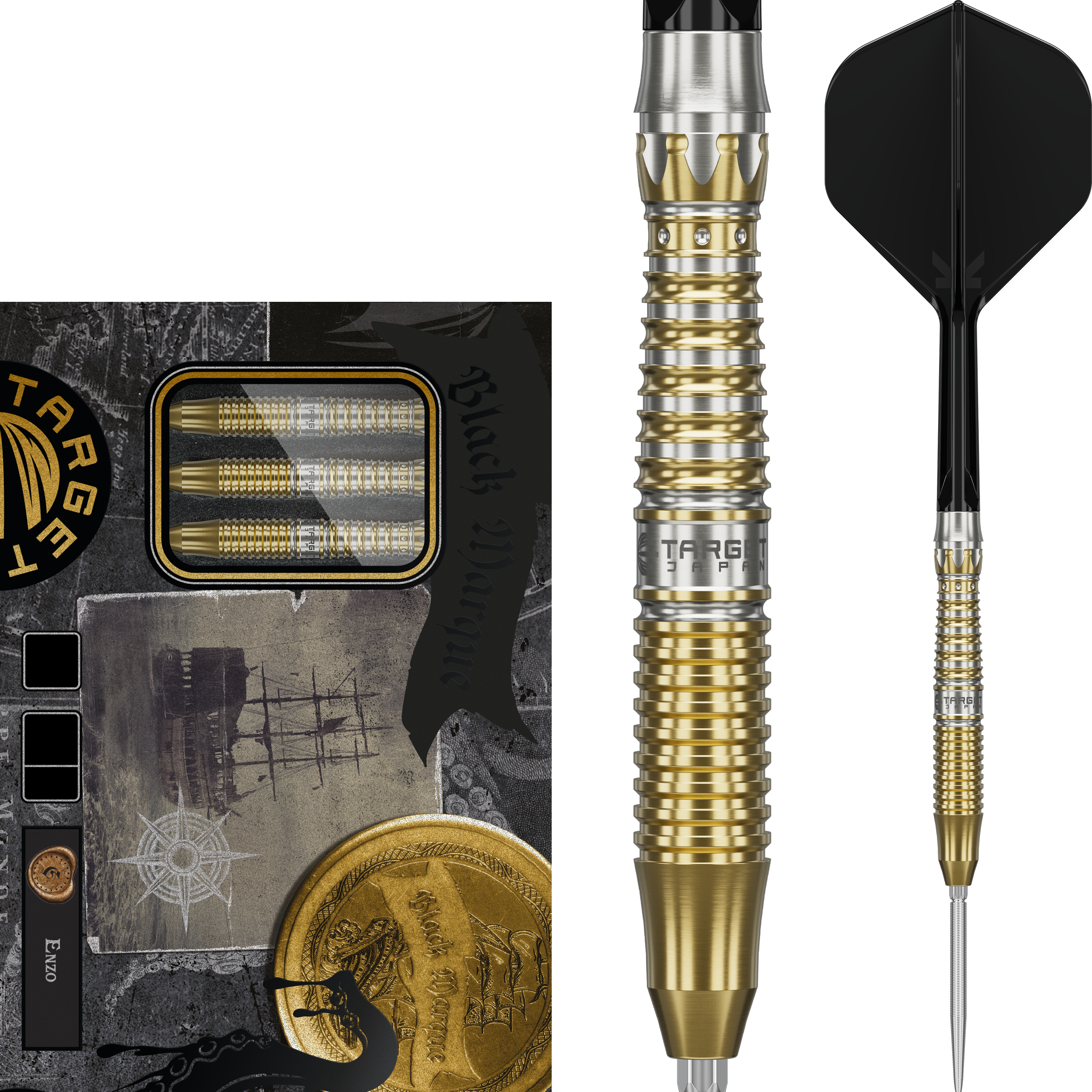 Target Japan - Swiss Point - Black Marque Enzo - Steeldart Target Japan - Swiss Point - Black Marque Enzo - Steeldart