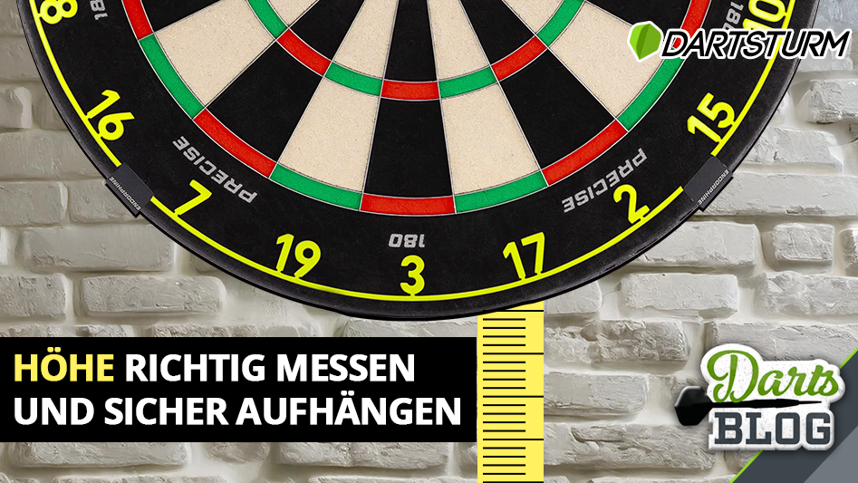 Dartscheibe: Höhe richtig messen und sicher aufhängen