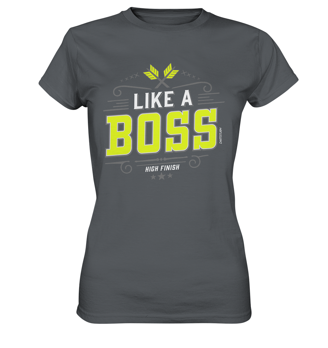 DartSturm - Like a Boss Yellow - Ladies Premium Shirt DartSturm - Like a Boss Yellow - Ladies Premium Shirt