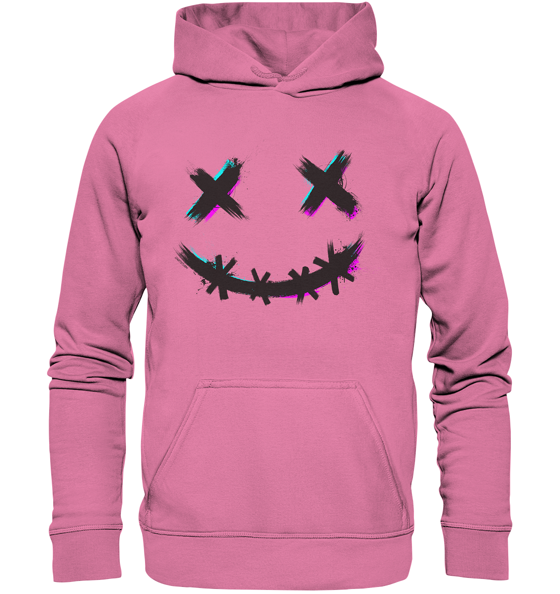 DartSturm - Scary Smile Schwarz - Basic Unisex Hoodie