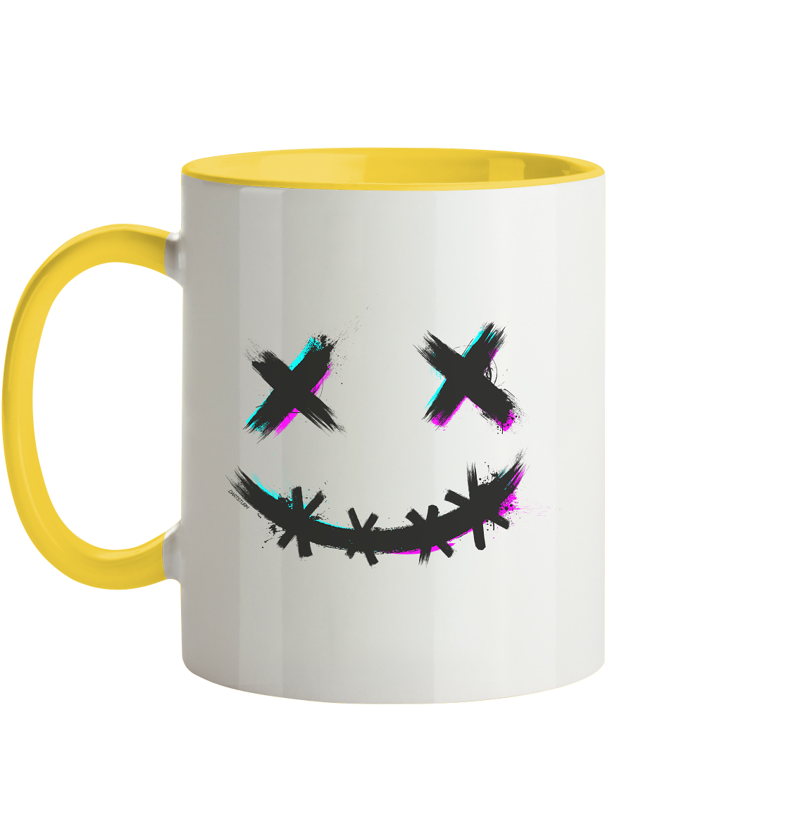 DartSturm - Scary Smile Schwarz - Tasse zweifarbig DartSturm - Scary Smile Schwarz - Tasse zweifarbig