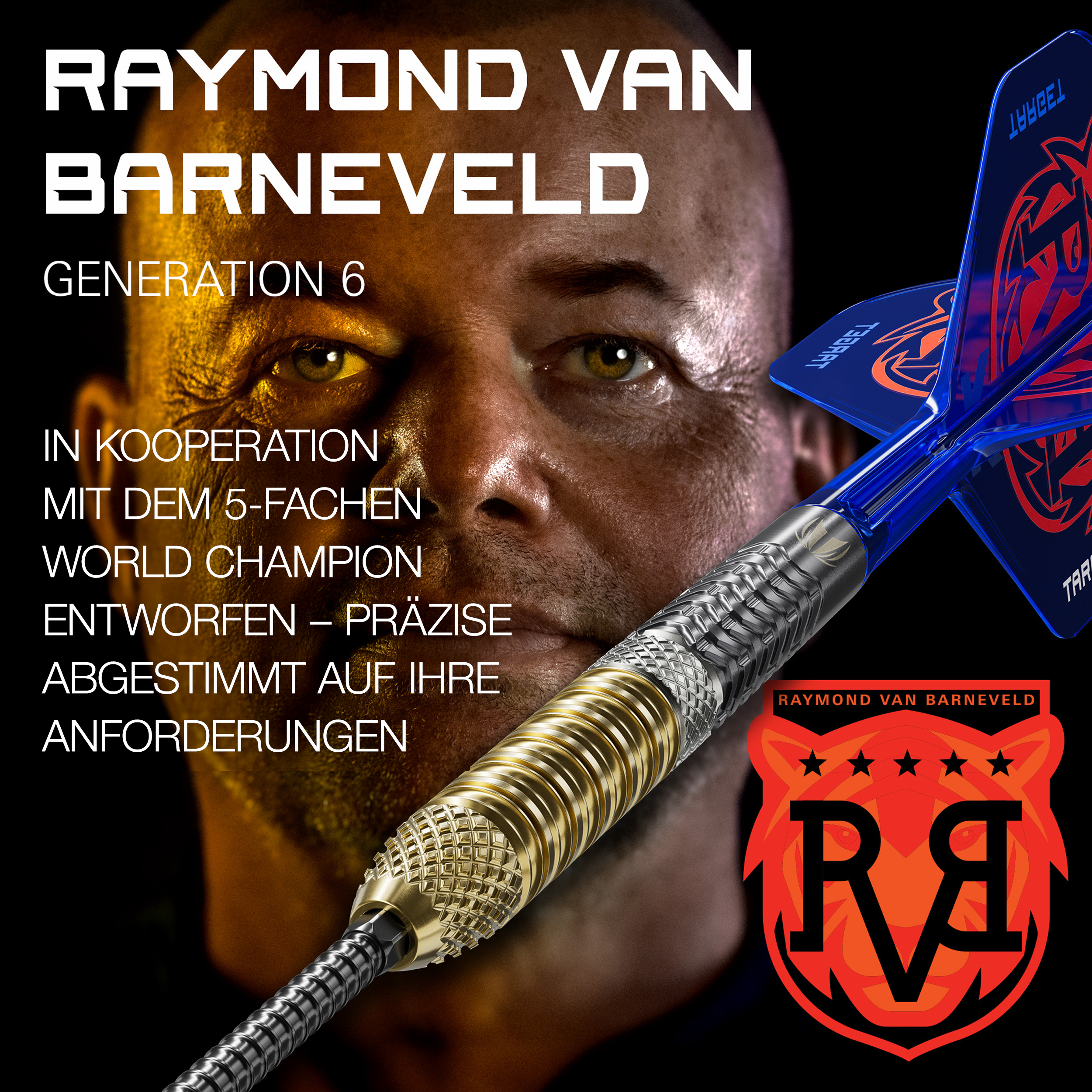 Target - Swiss Point - Raymond van Barneveld GEN 6 - Steeldart Target - Swiss Point - Raymond van Barneveld GEN 6 - Steeldart