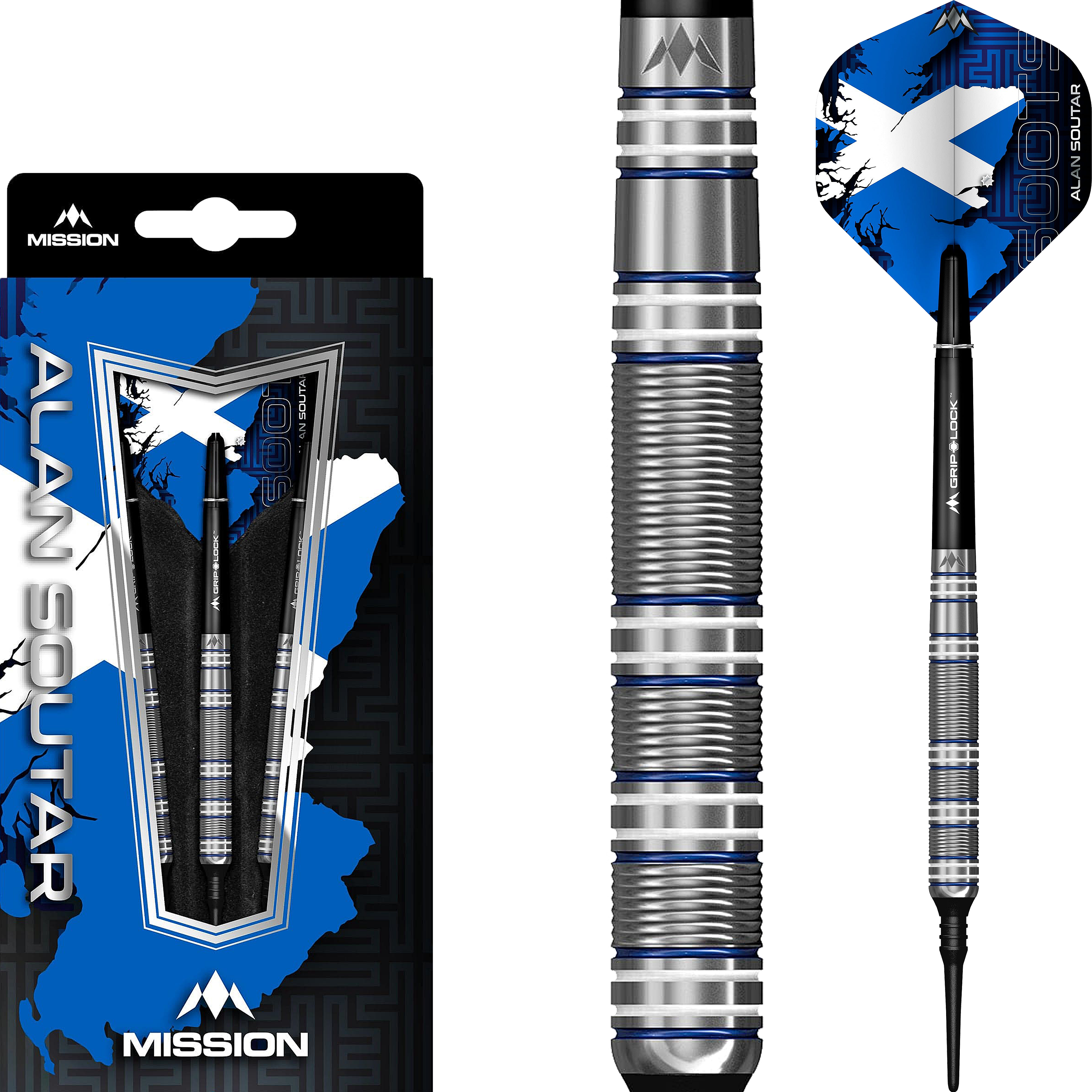 Mission - Alan Soutar Blue & White - Softdart Mission - Alan Soutar Blue & White - Softdart