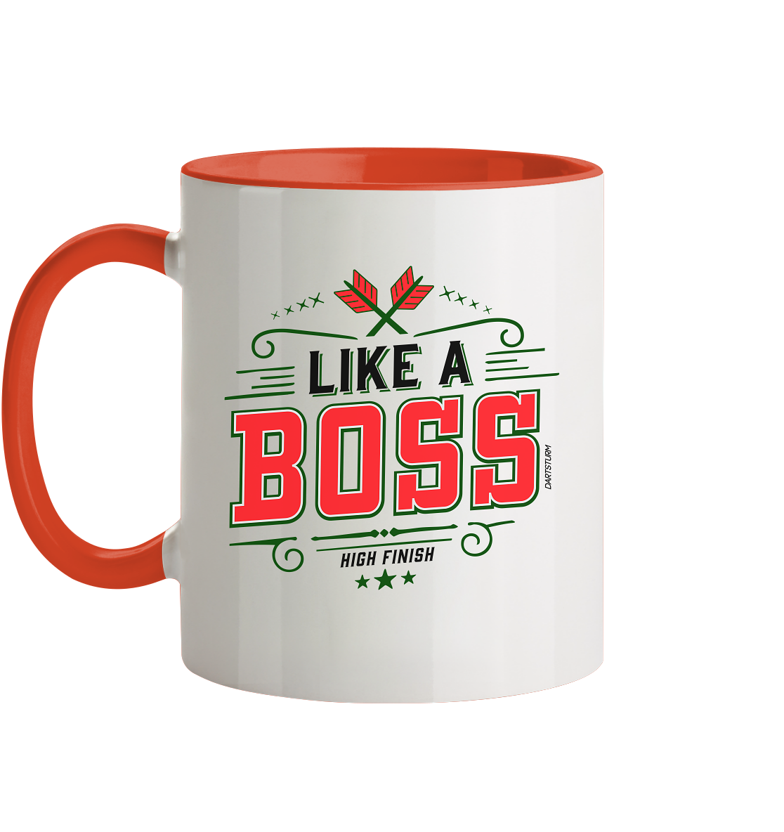 DartSturm - Like a Boss Red - Tasse zweifarbig
