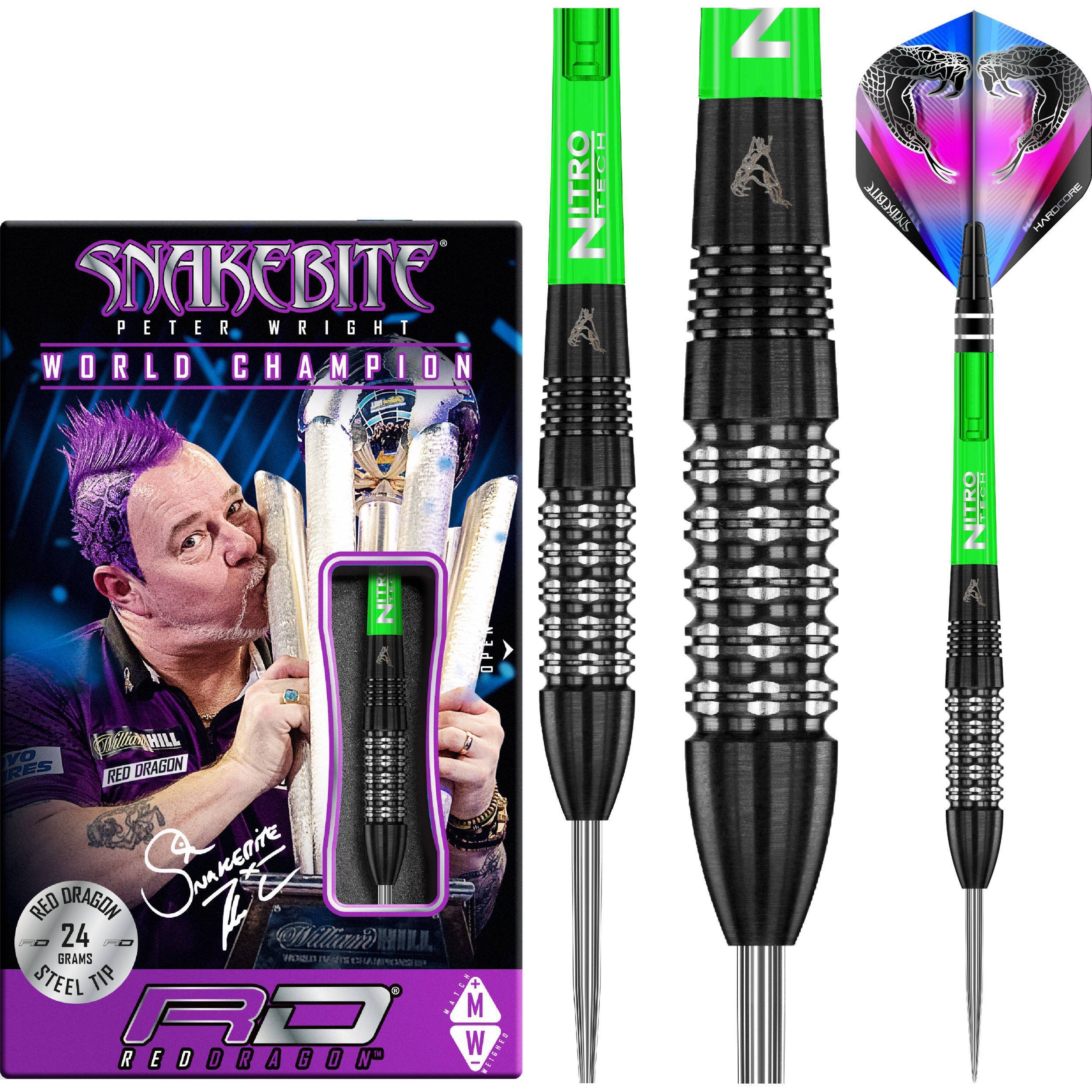 Red-Dragon-Peter-Wright-Snakebite-Black-Strike-Steeldart-Collage Red Dragon - Peter Wright - Snakebite Black Strike - Steeldart