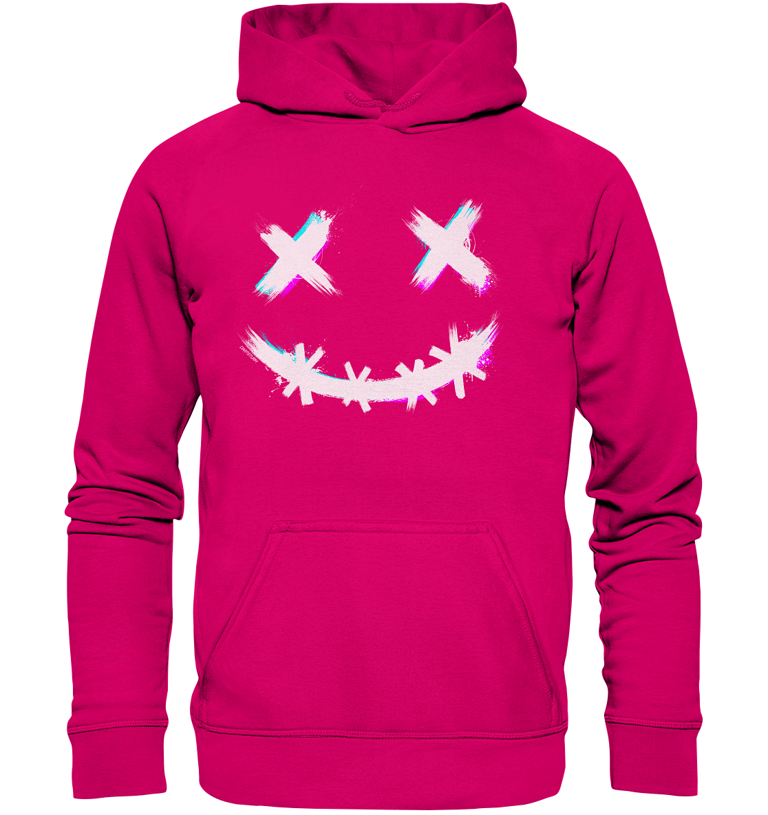 DartSturm - Scary Smile - Weiß - Basic Unisex Hoodie DartSturm - Scary Smile - Weiß - Basic Unisex Hoodie