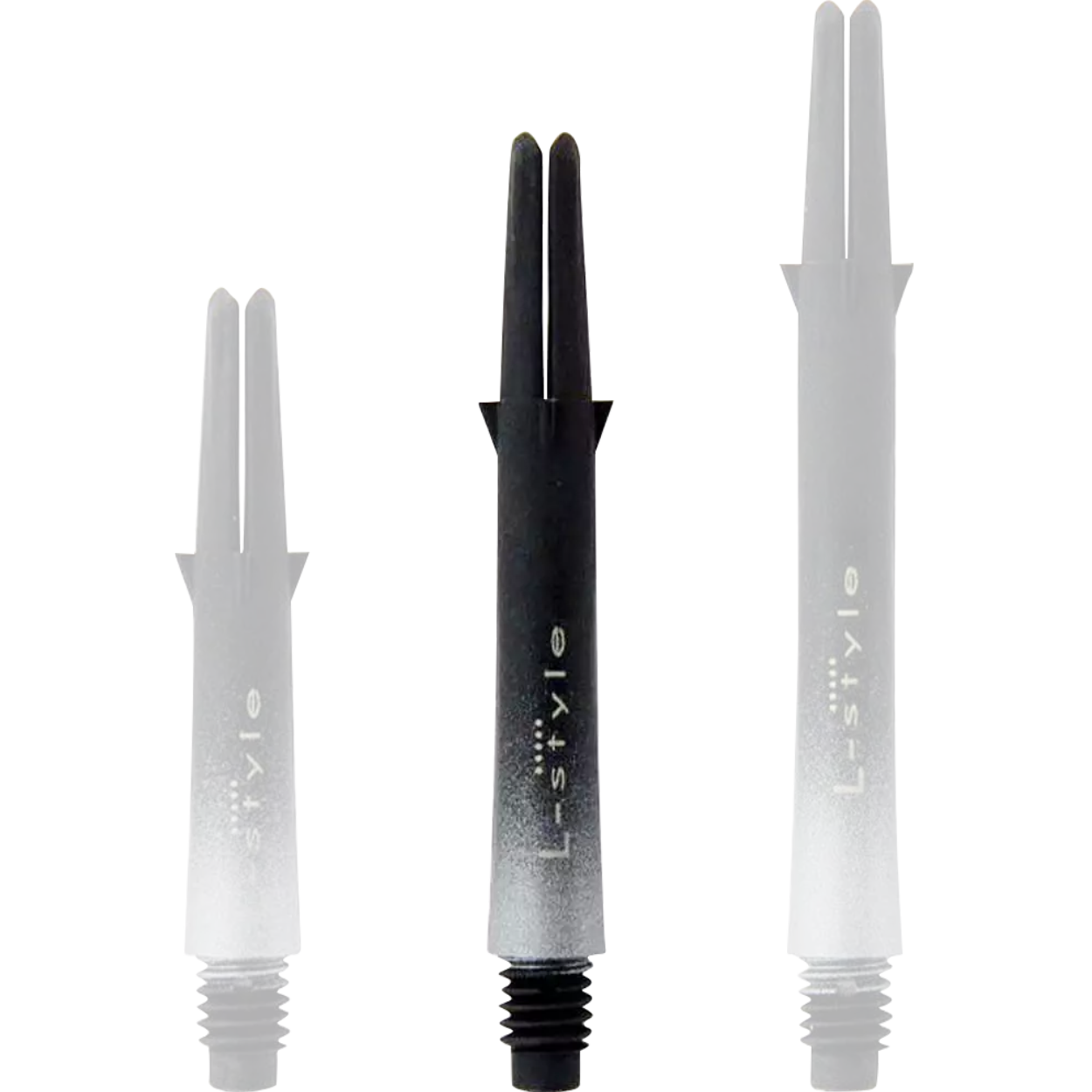 L-Style - Carbon L-Shaft Lock Straight TwoTone - Silber