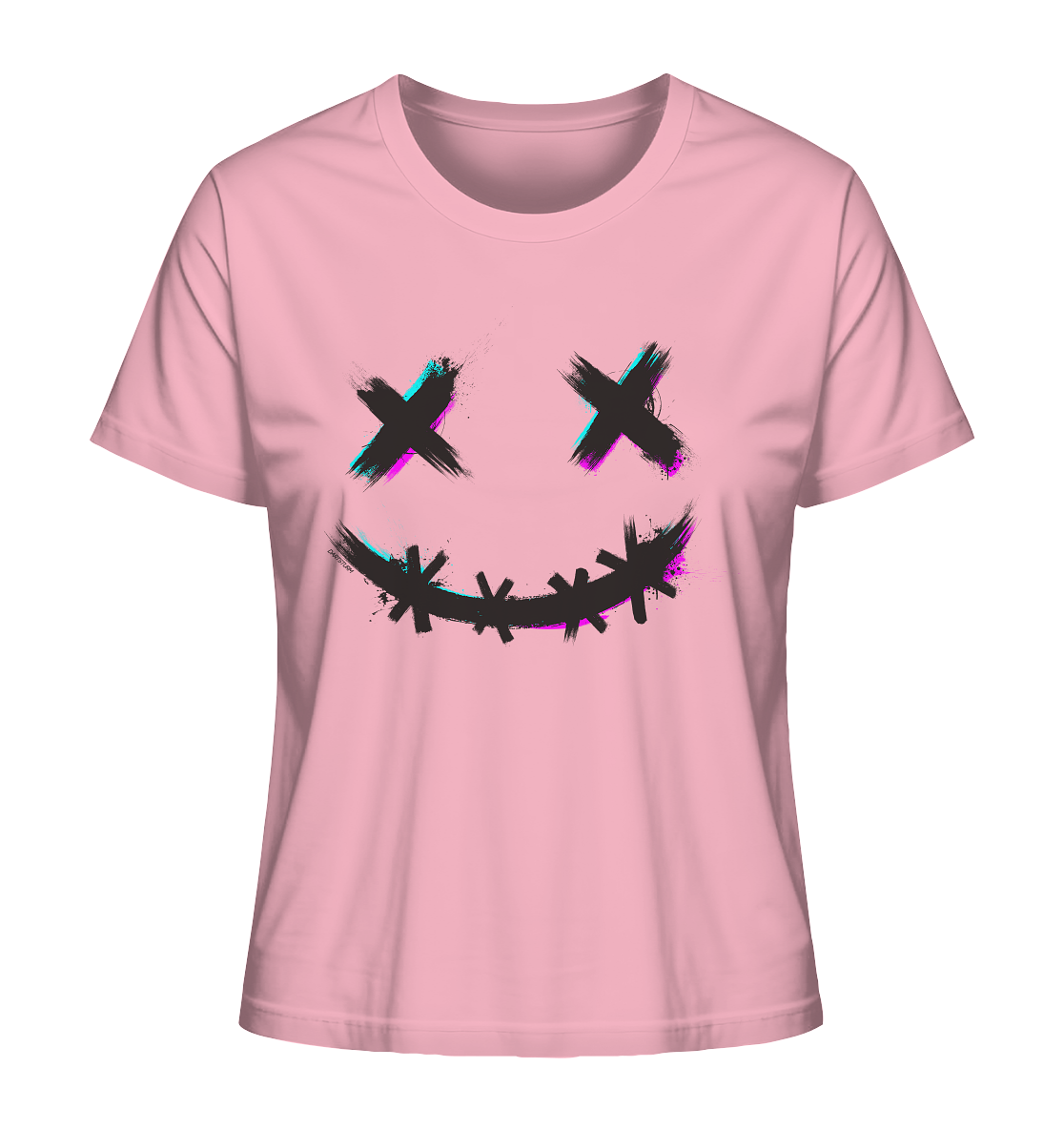 DartSturm - Scary Smile Schwarz - Ladies Organic Shirt DartSturm - Scary Smile Schwarz - Ladies Organic Shirt