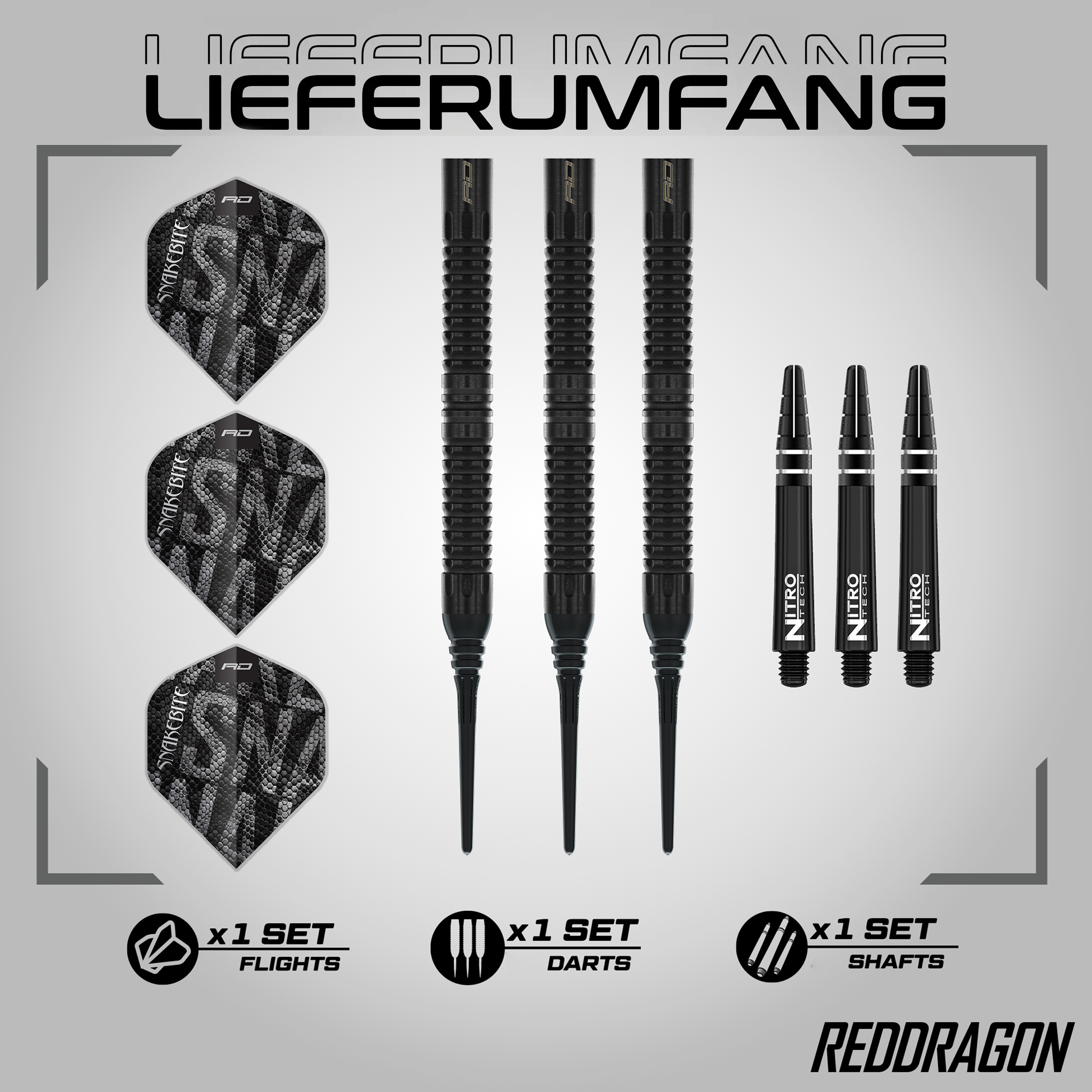 Red Dragon - Peter Wright - Black Mamba - Softdart