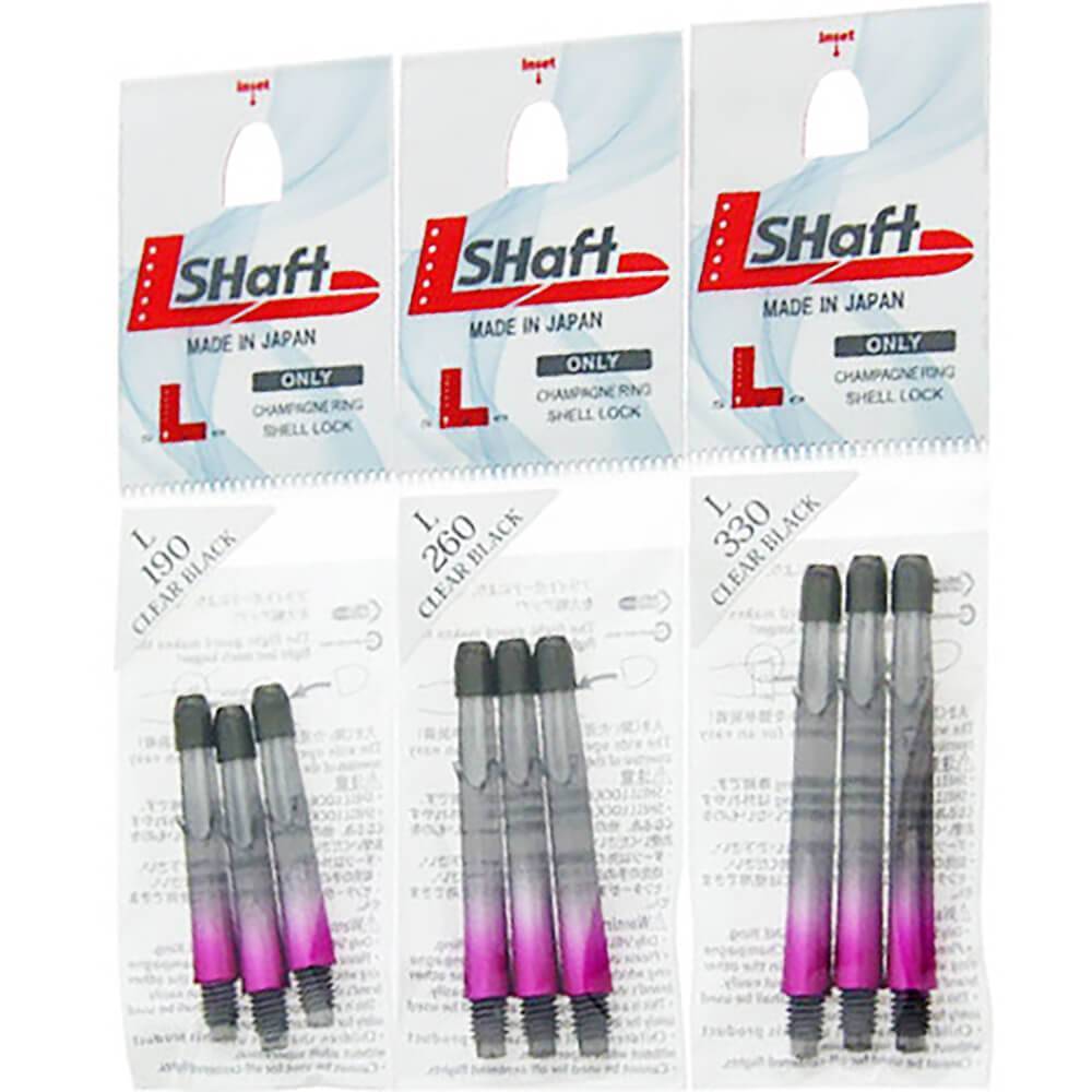 L-Style-L-Shaft-Lock-Straight-TwoTone-Schwarz-Klar-Pink-Verpackung L-Style - L-Shaft Lock Straight TwoTone - Schwarz Klar Pink