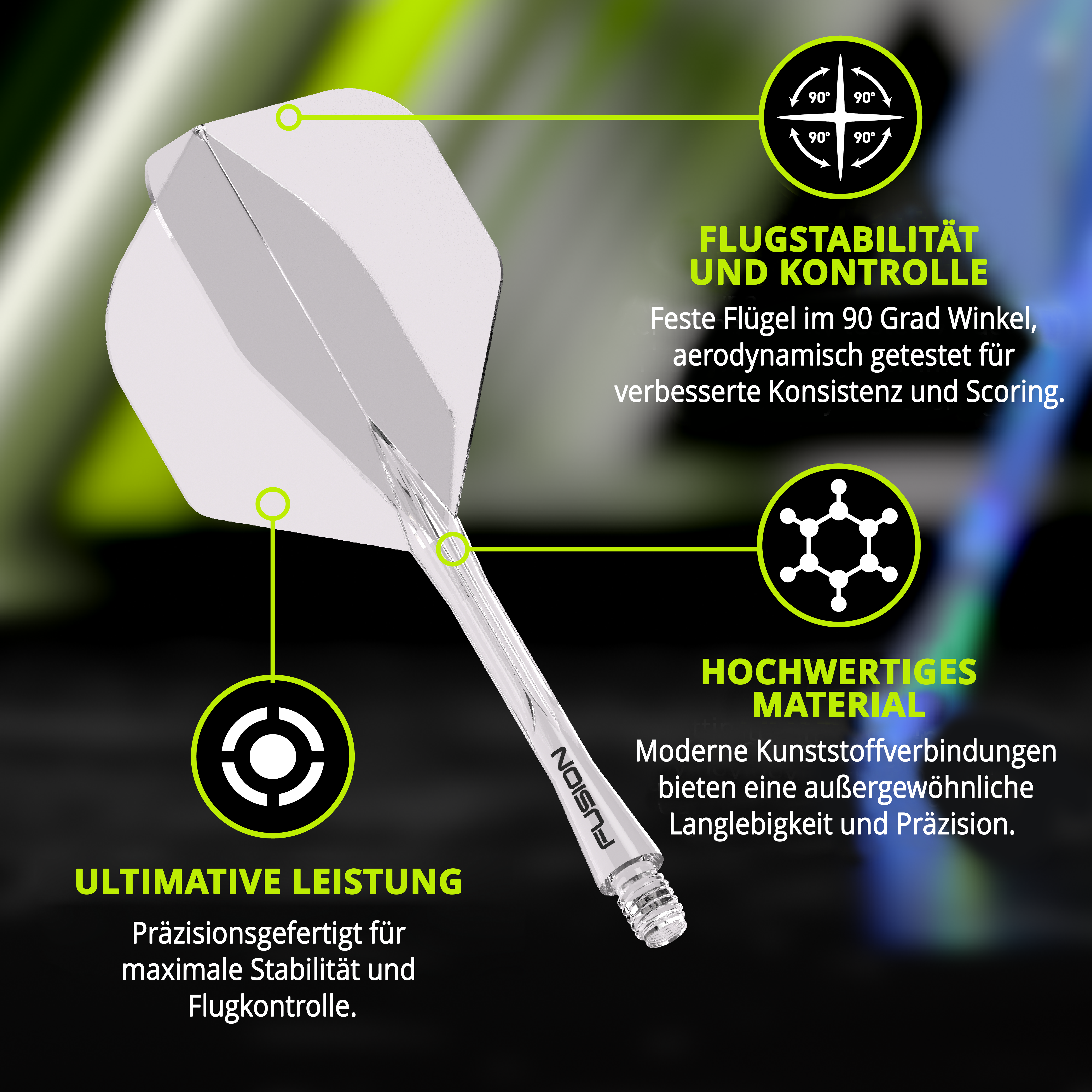 Winmau - Fusion Flightsystem Transparent - No2 Winmau - Fusion Flightsystem Transparent - No2