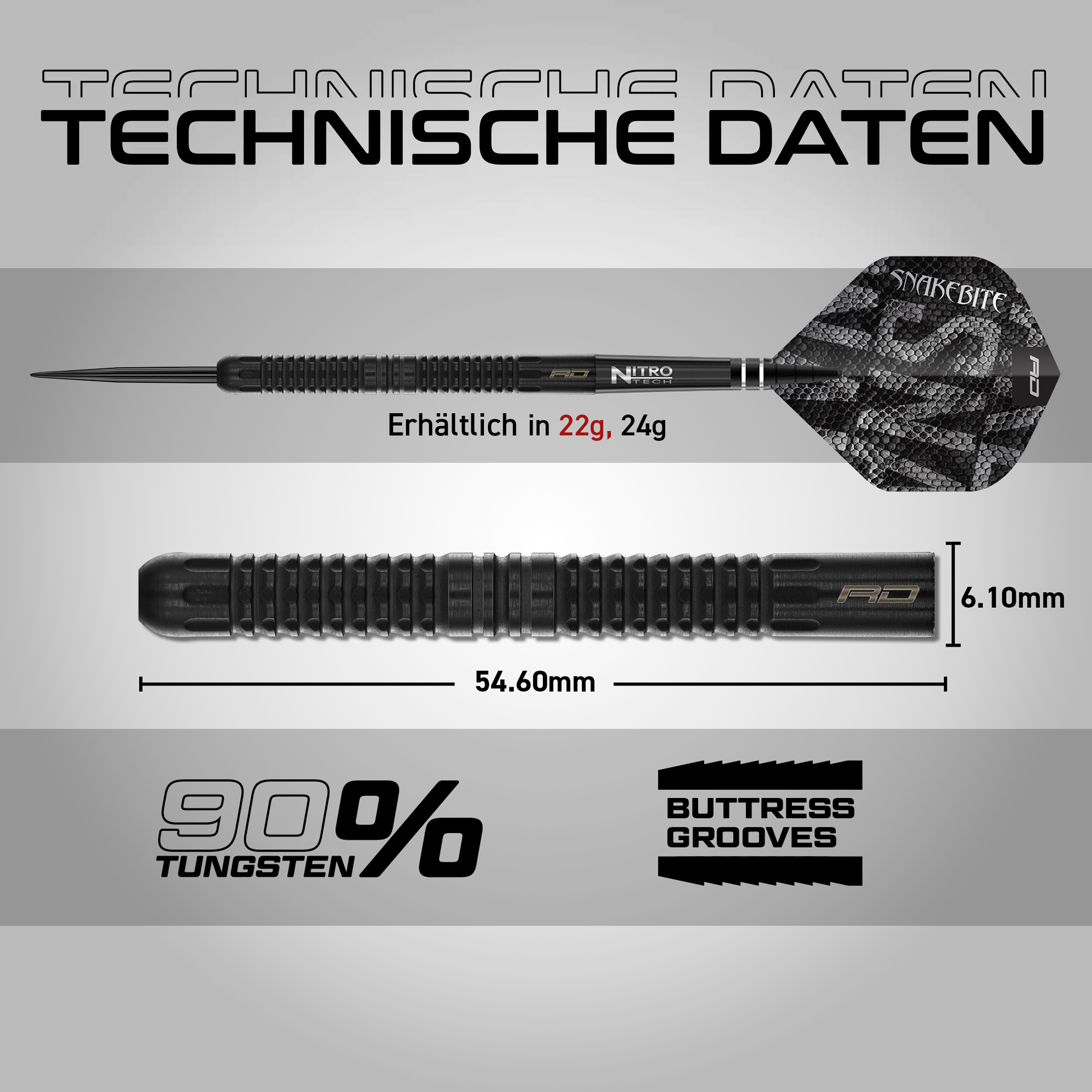 Red Dragon - Peter Wright - Black Mamba - Steeldart