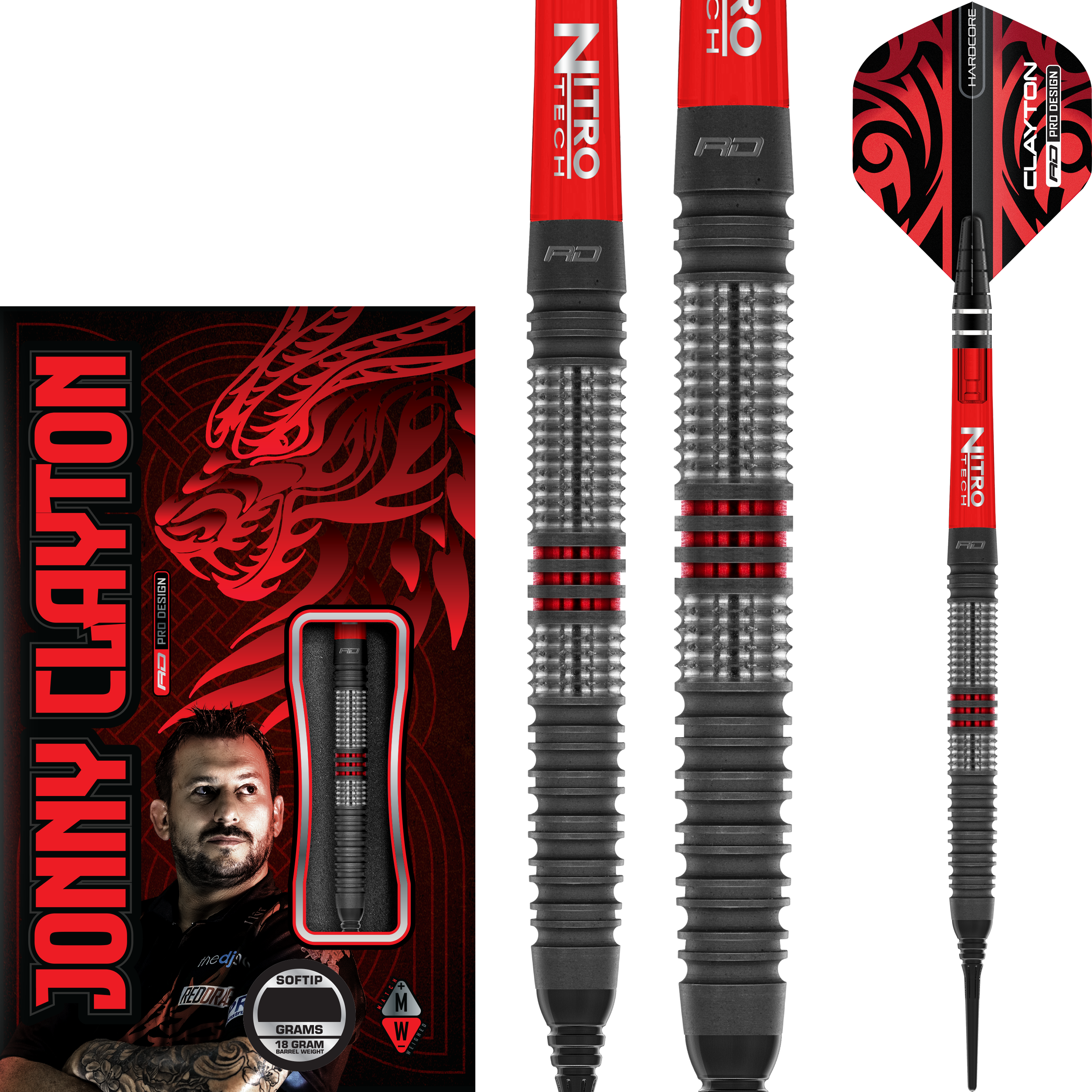 Red Dragon - Jonny Clayton Hiraeth - Softdart Red Dragon - Jonny Clayton Hiraeth - Softdart
